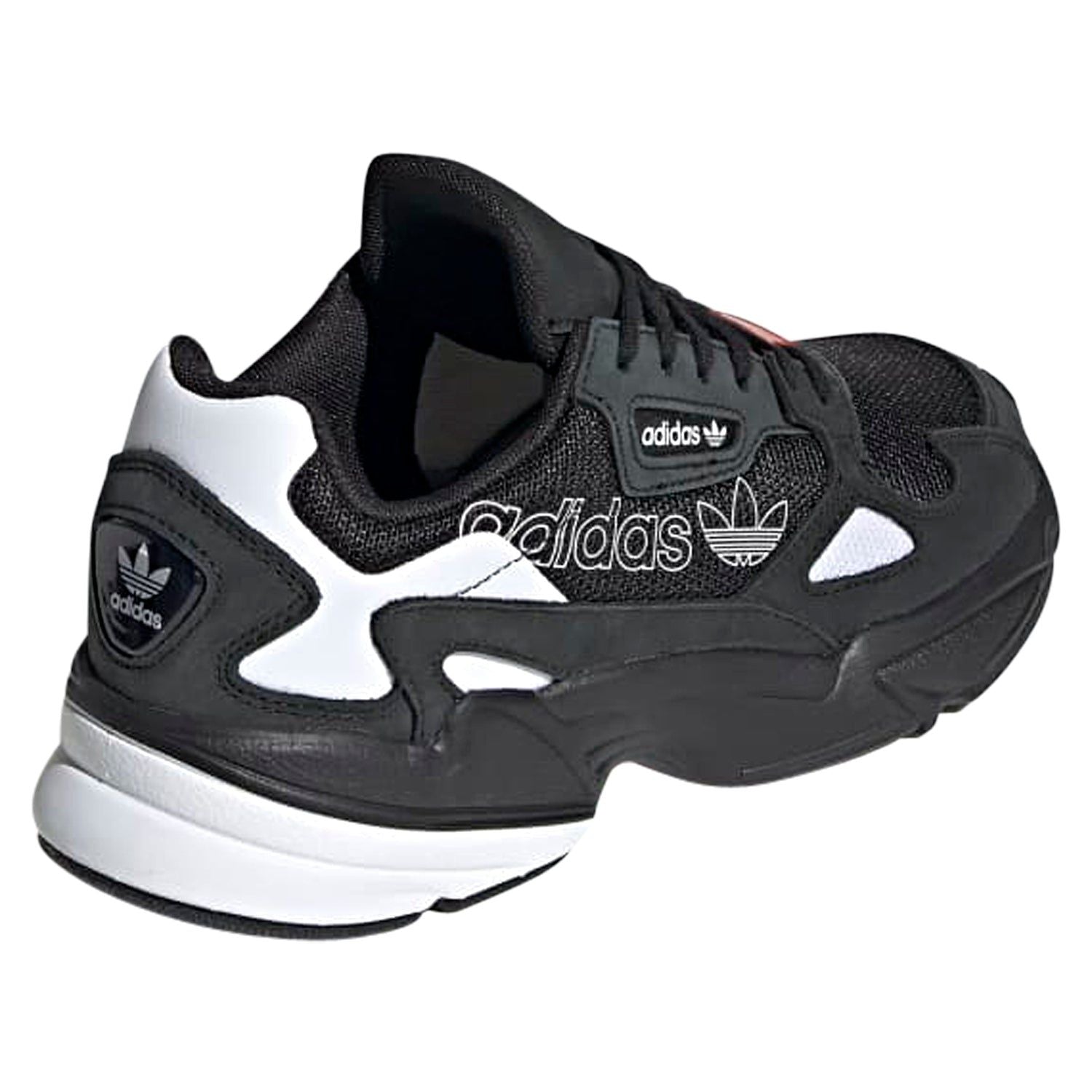 adidas Originals Womens Falcon K-Pop Shoes - Core Black - ViaductClothing - -