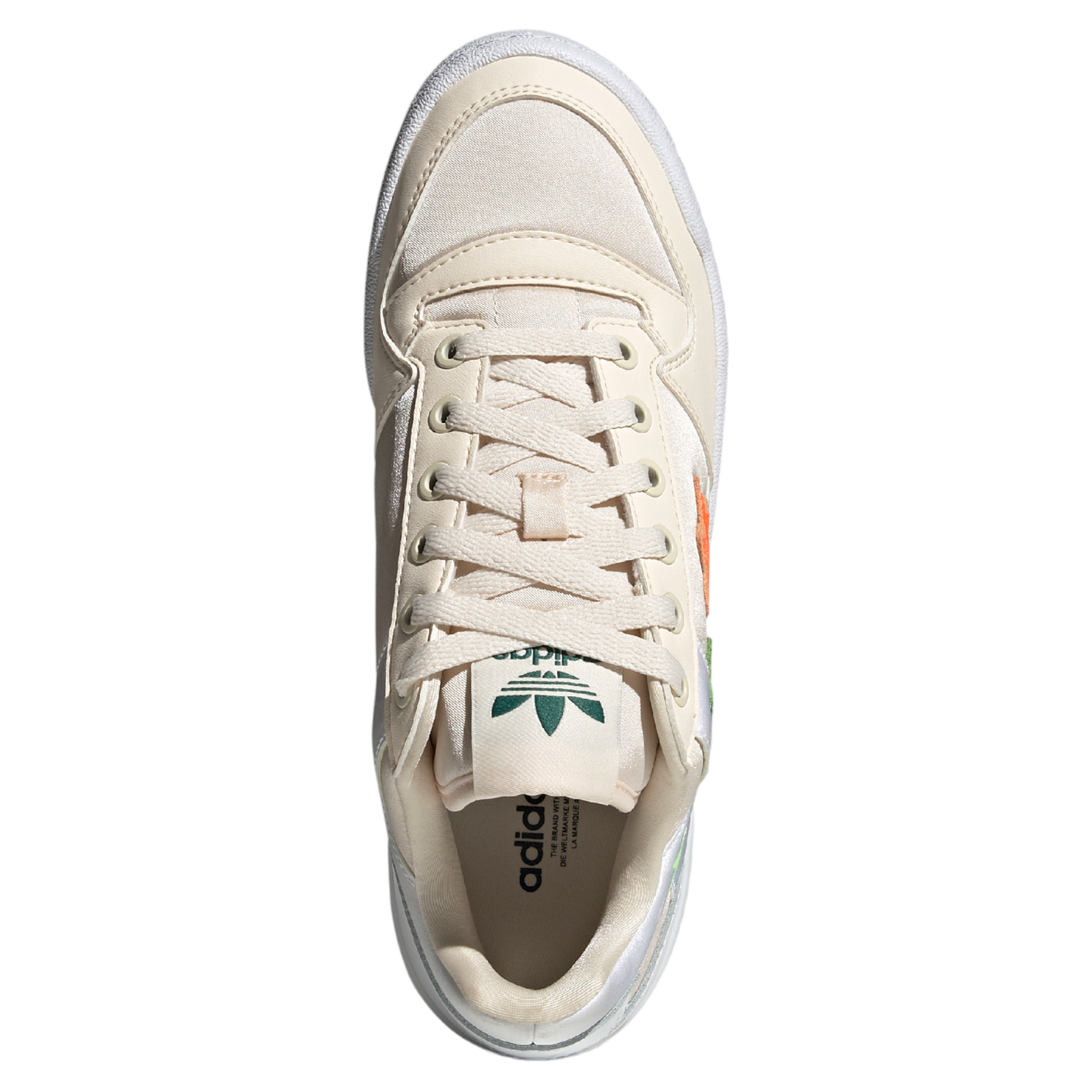 adidas Originals Womens Forum Bold Embroidered Trefoils - White - ViaductClothing - -