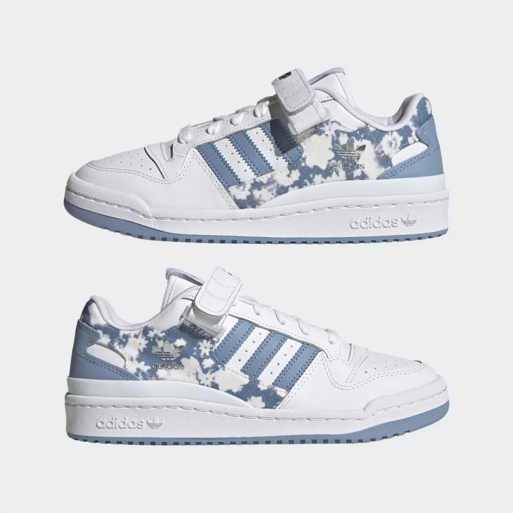 adidas Originals Womens Forum Low Shoes - Floral Ambient Sky - ViaductClothing - -