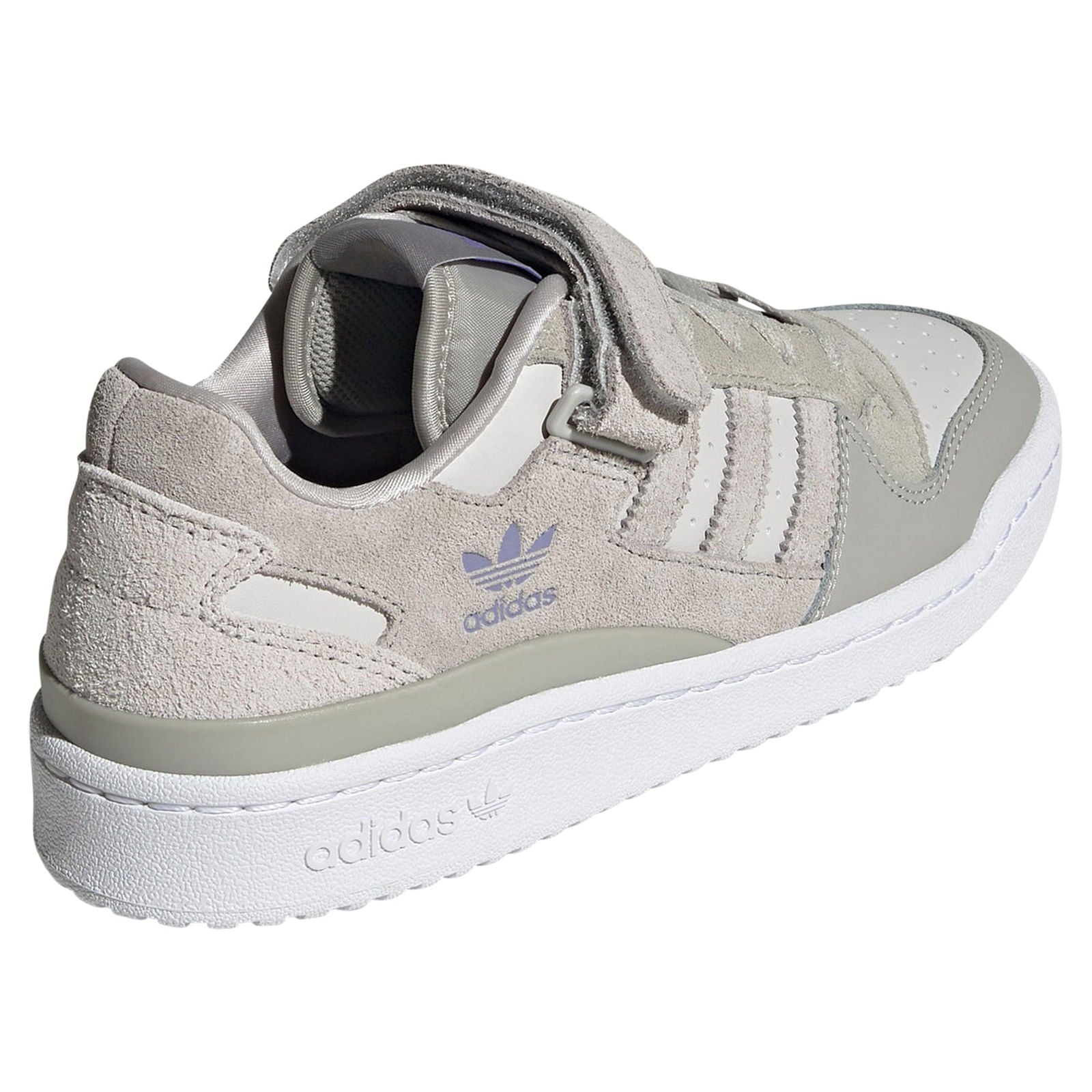 adidas Originals Womens Forum Low Shoes - Grey Purple - ViaductClothing - -