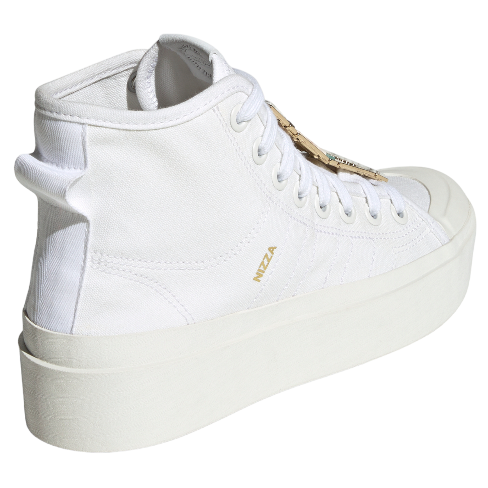 adidas Originals Womens Nizza Bonega Mid Trainers - White - ViaductClothing - -