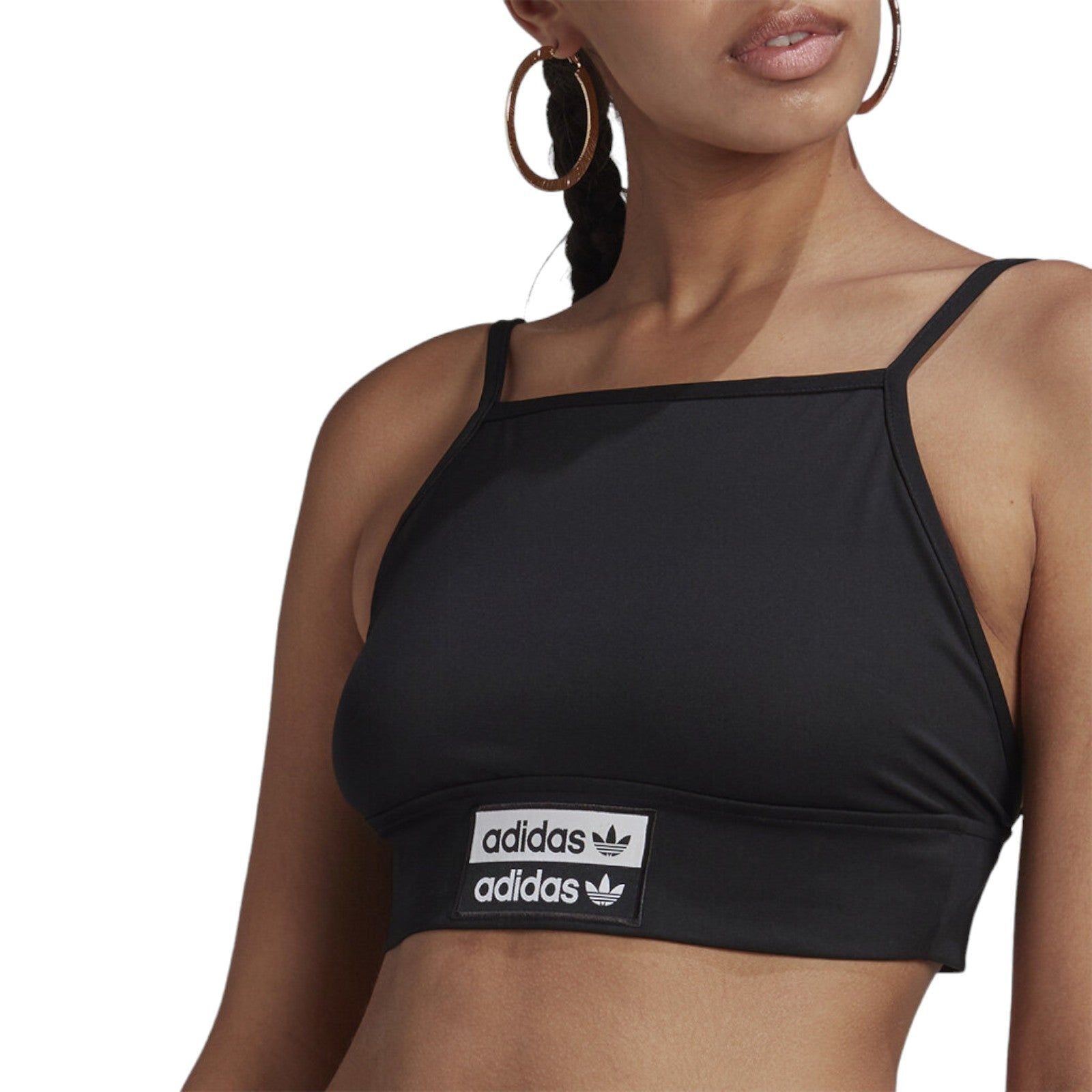 adidas Originals Womens R.Y.V. Bra Top - Black - ViaductClothing - -