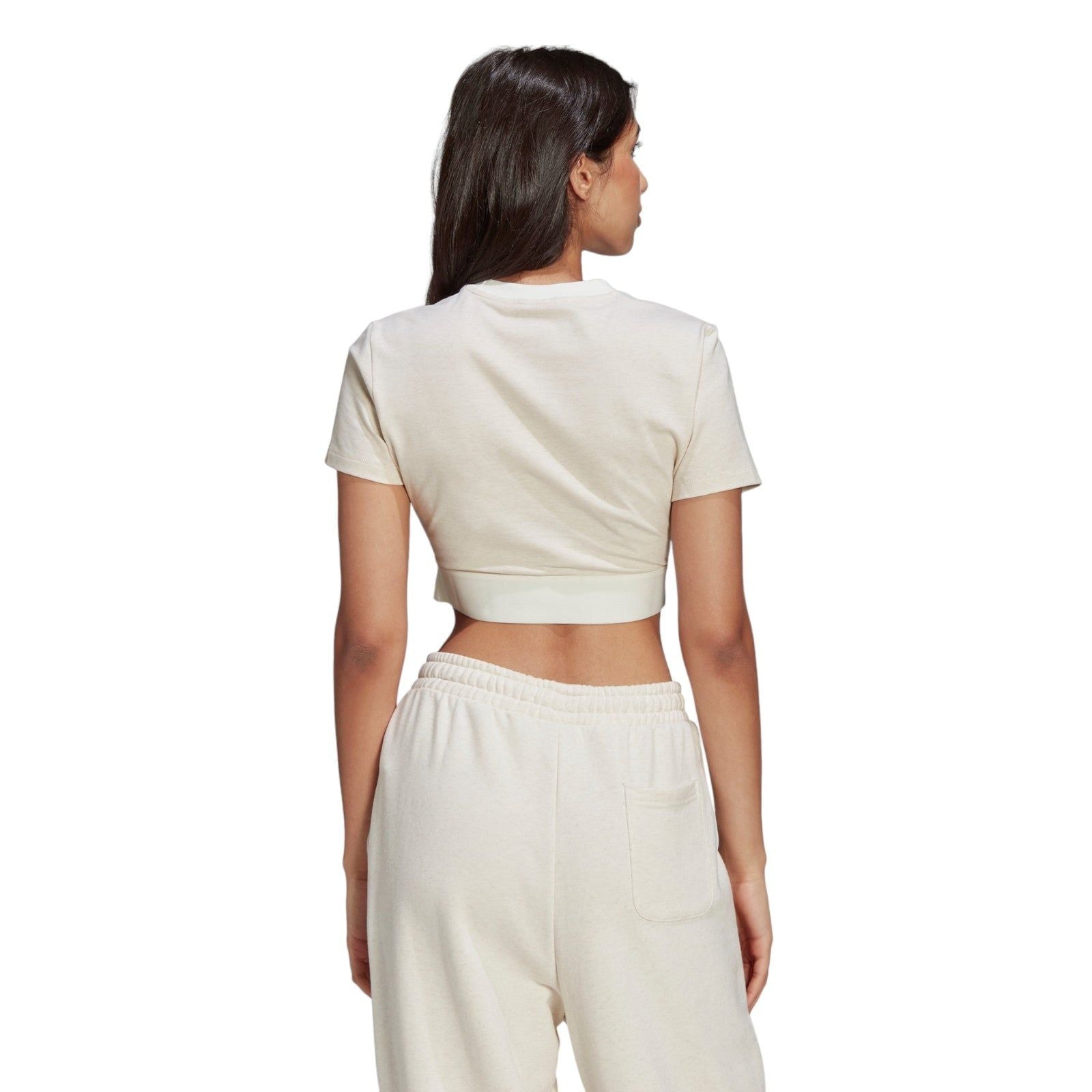 adidas Originals Womens R.Y.V. Cropped Tee - White - ViaductClothing -  -