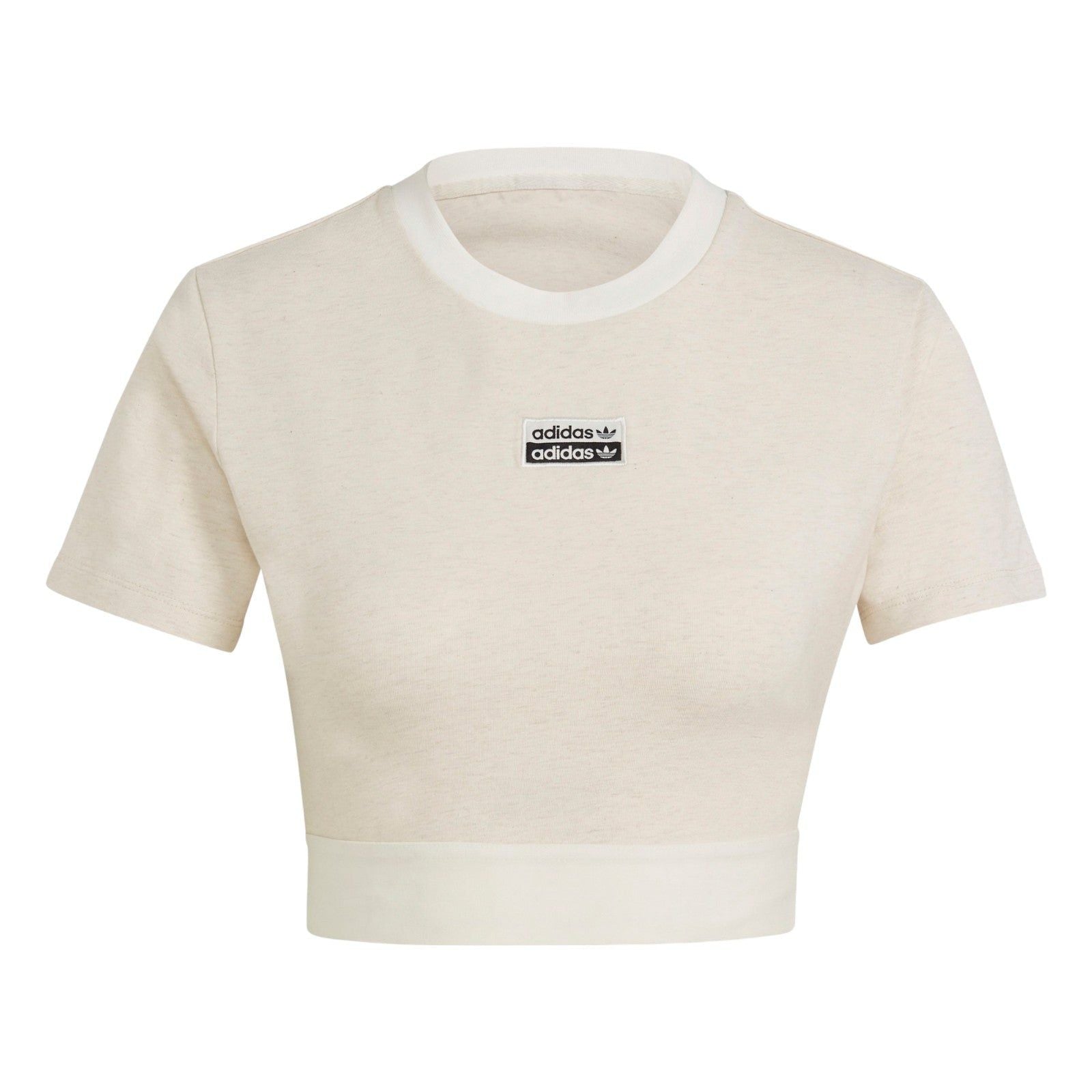 adidas Originals Womens R.Y.V. Cropped Tee - White - ViaductClothing -  -