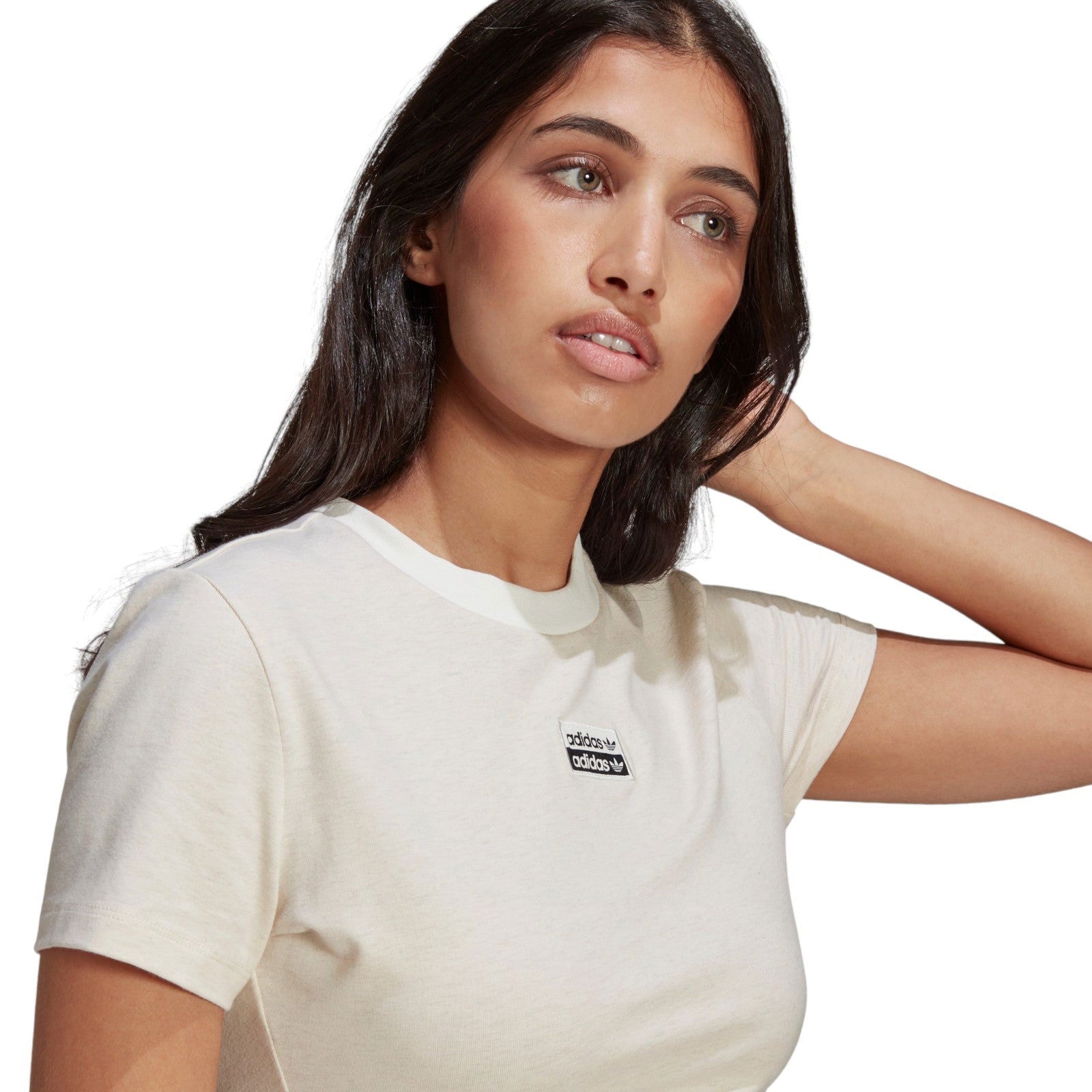 adidas Originals Womens R.Y.V. Cropped Tee - White - ViaductClothing -  -