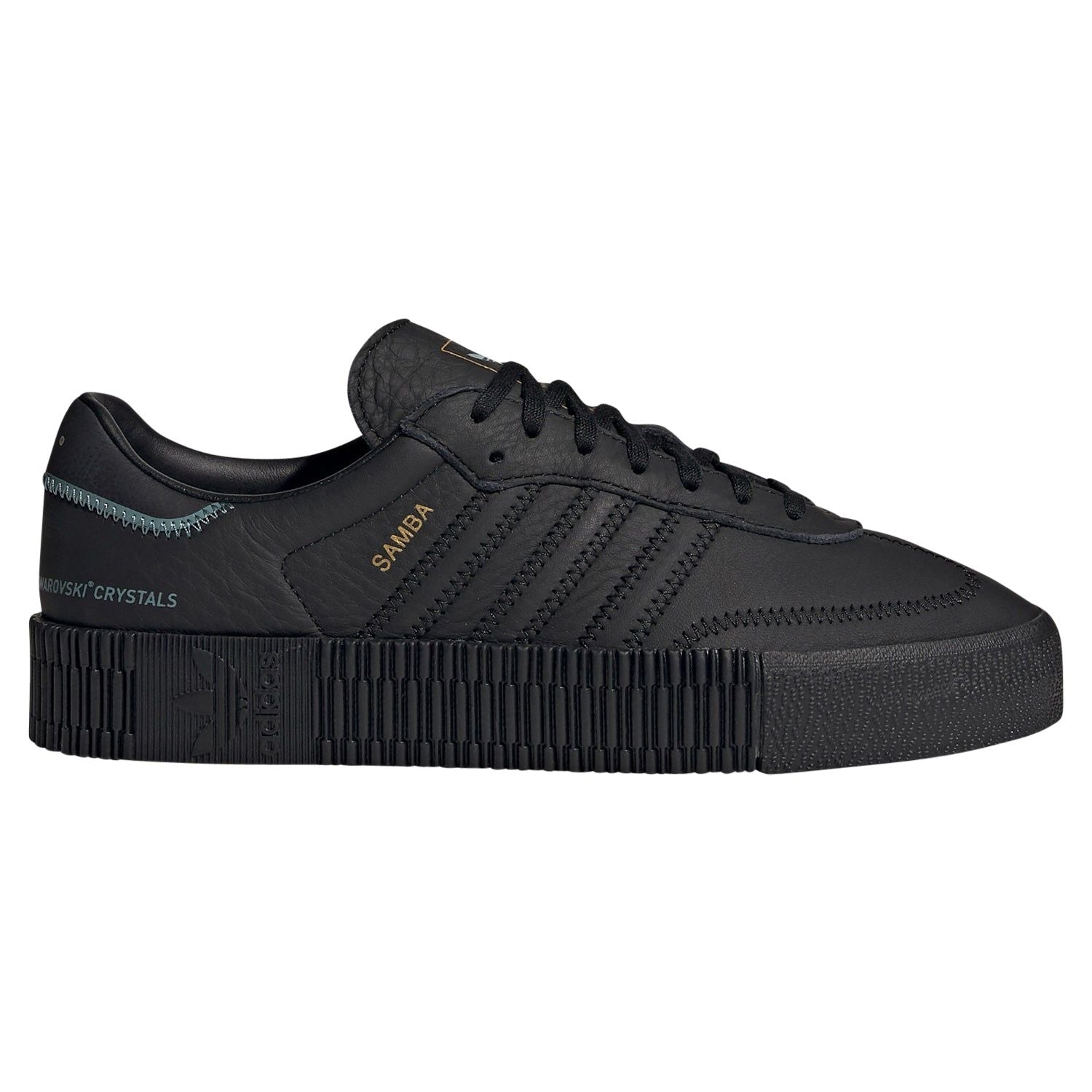 adidas Originals Womens Sambarose Swarovski Shoes - Core Black - ViaductClothing - -