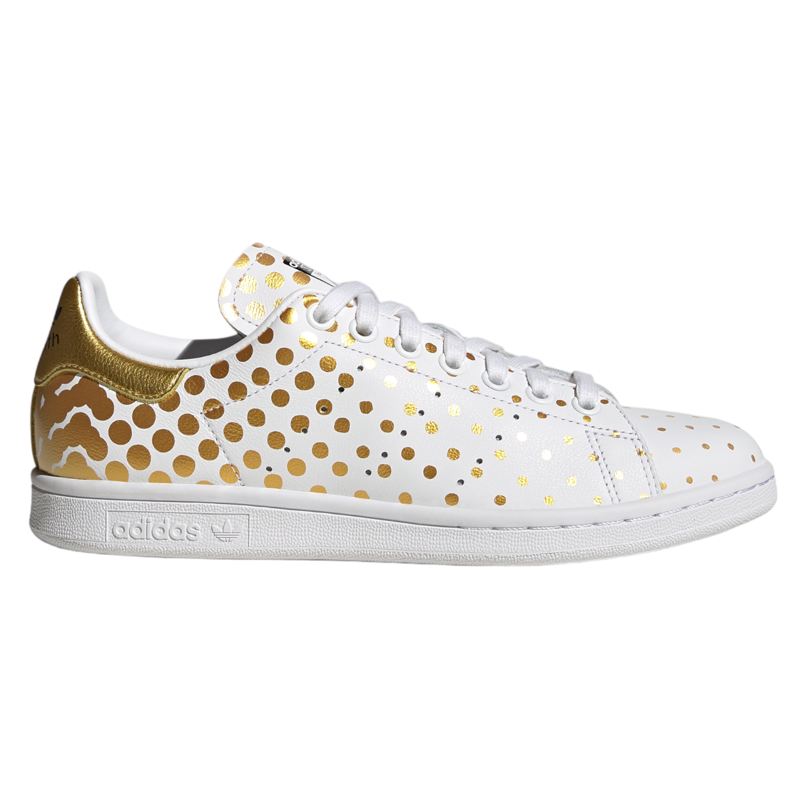 adidas Originals Womens Stan Smith Shoes - White Gold - ViaductClothing - -