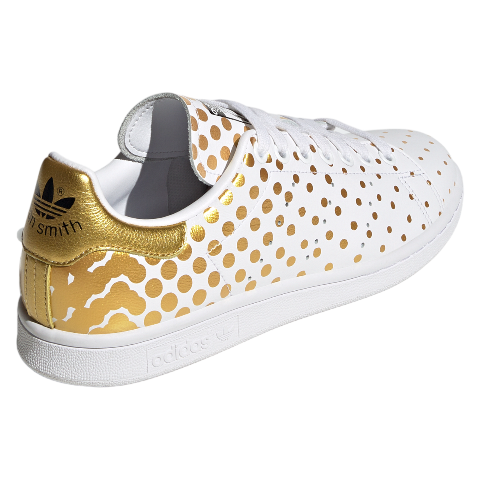 adidas Originals Womens Stan Smith Shoes - White Gold - ViaductClothing - -