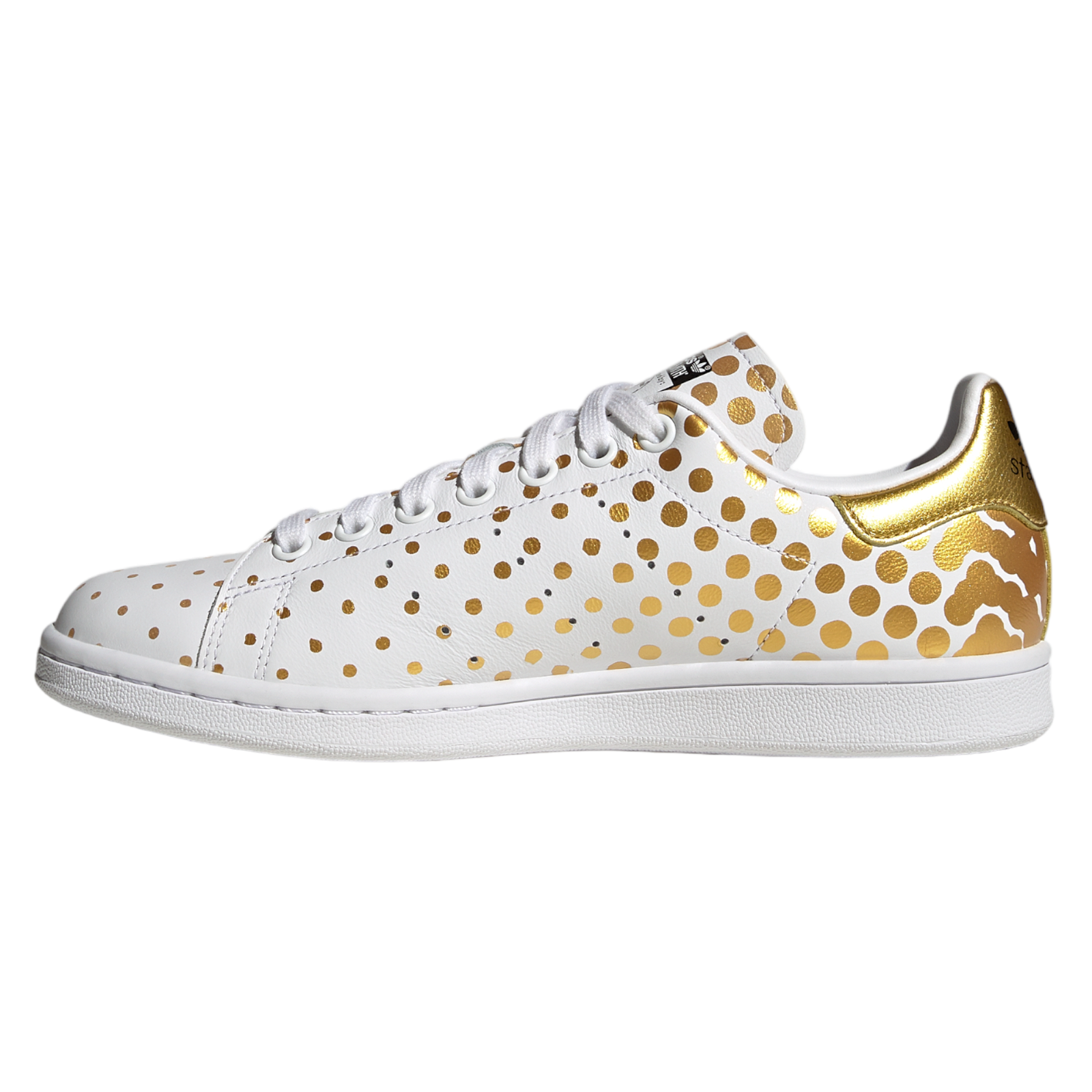 adidas Originals Womens Stan Smith Shoes - White Gold - ViaductClothing - -