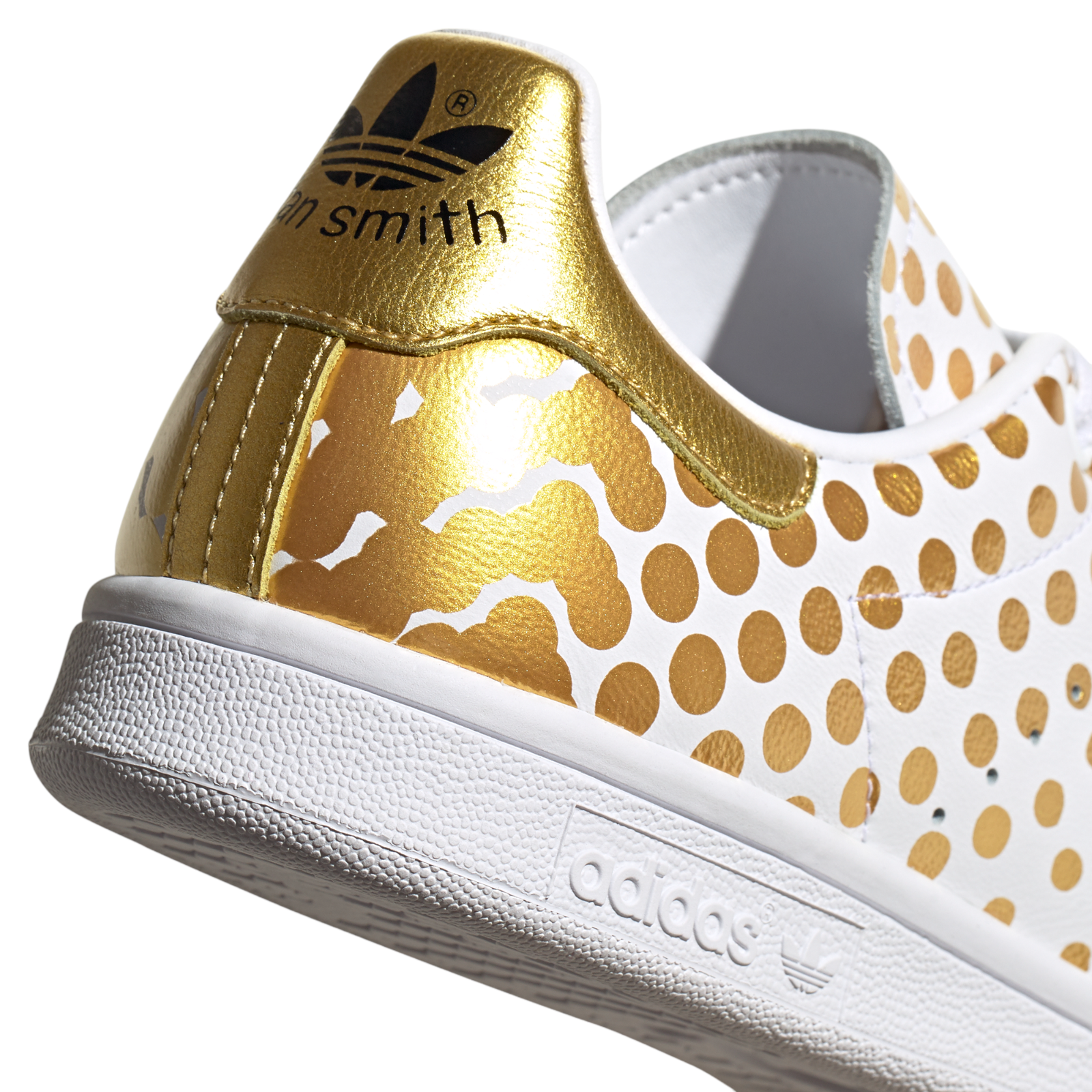 adidas Originals Womens Stan Smith Shoes - White Gold - ViaductClothing - -