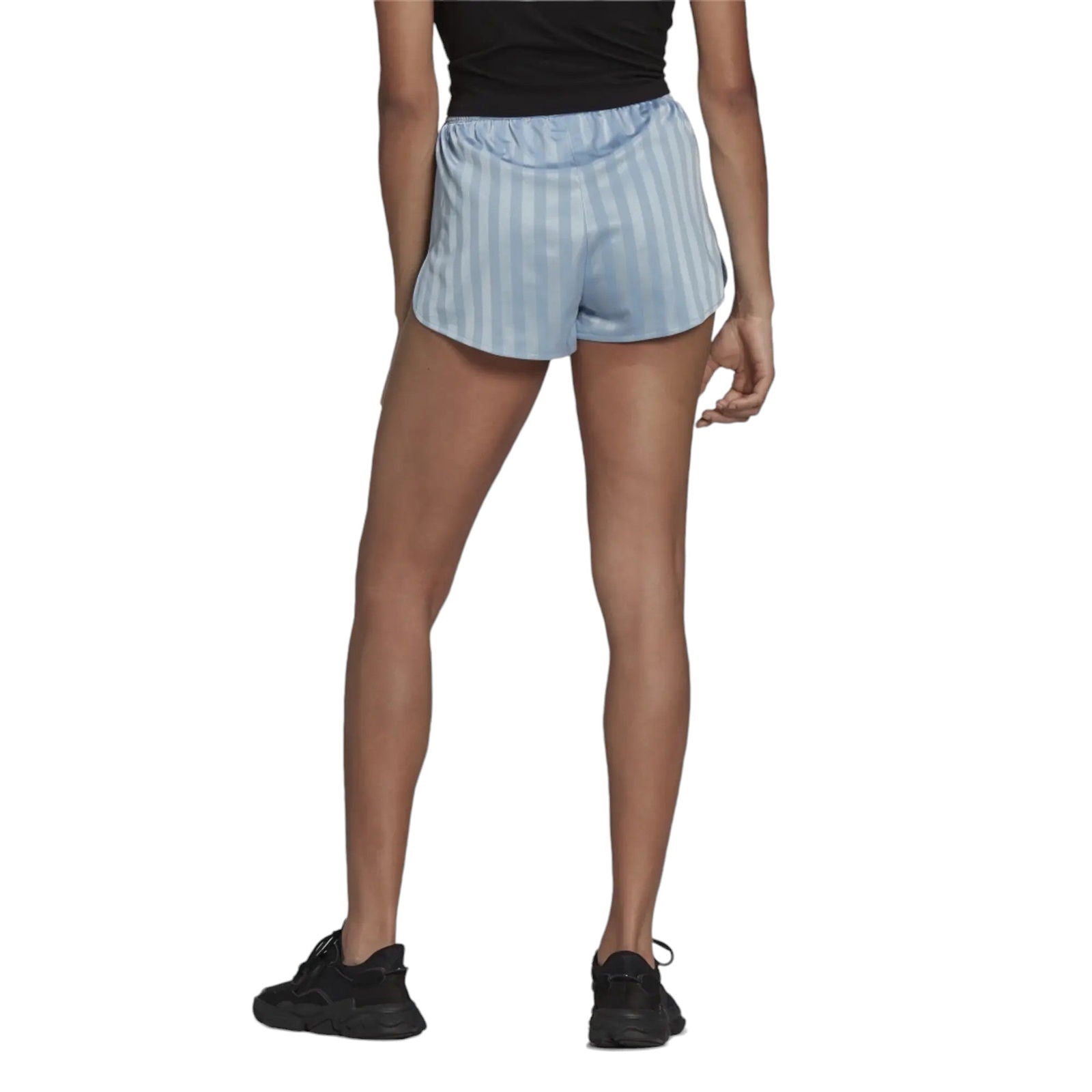 adidas Originals Womens Striped Shorts - Blue - ViaductClothing - -