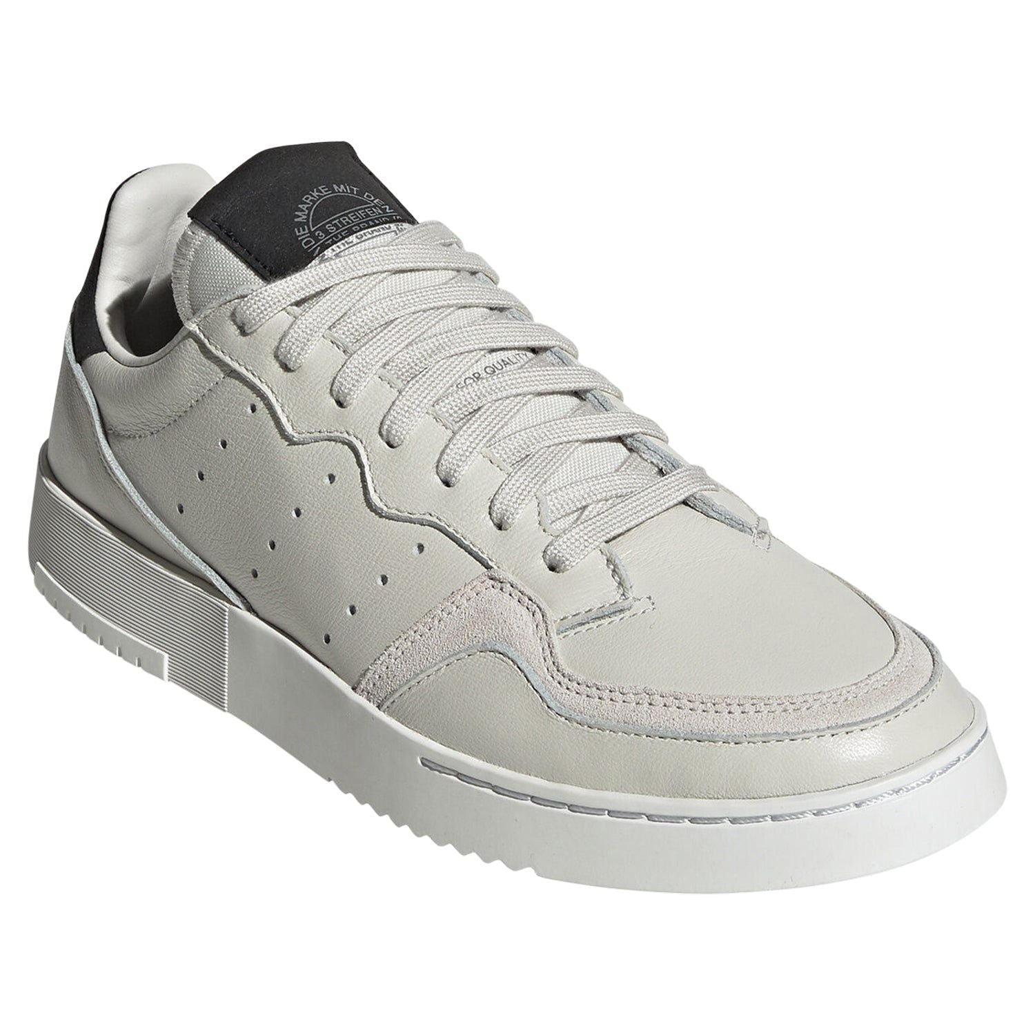 adidas Originals Womens Supercourt Shoes - White & Black - ViaductClothing - -