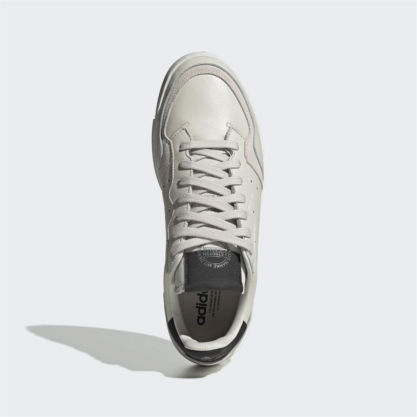 adidas Originals Womens Supercourt Shoes - White & Black - ViaductClothing - -