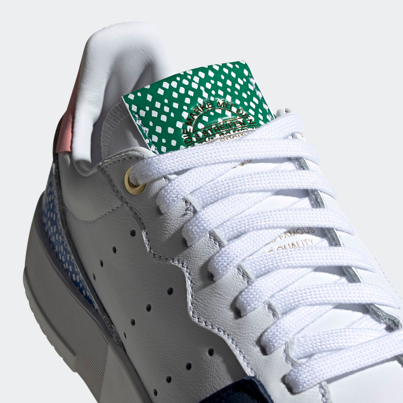 adidas Originals Womens Supercourt x Her Studio London Shoes - Diamond Print - ViaductClothing - -