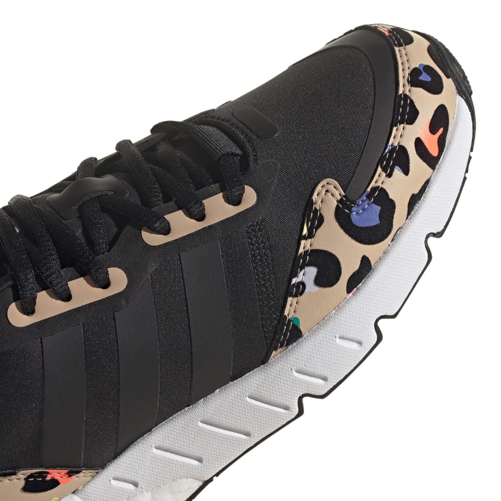 adidas Originals Womens ZX 1K Boost Animal Print Trainers - Black - ViaductClothing - -