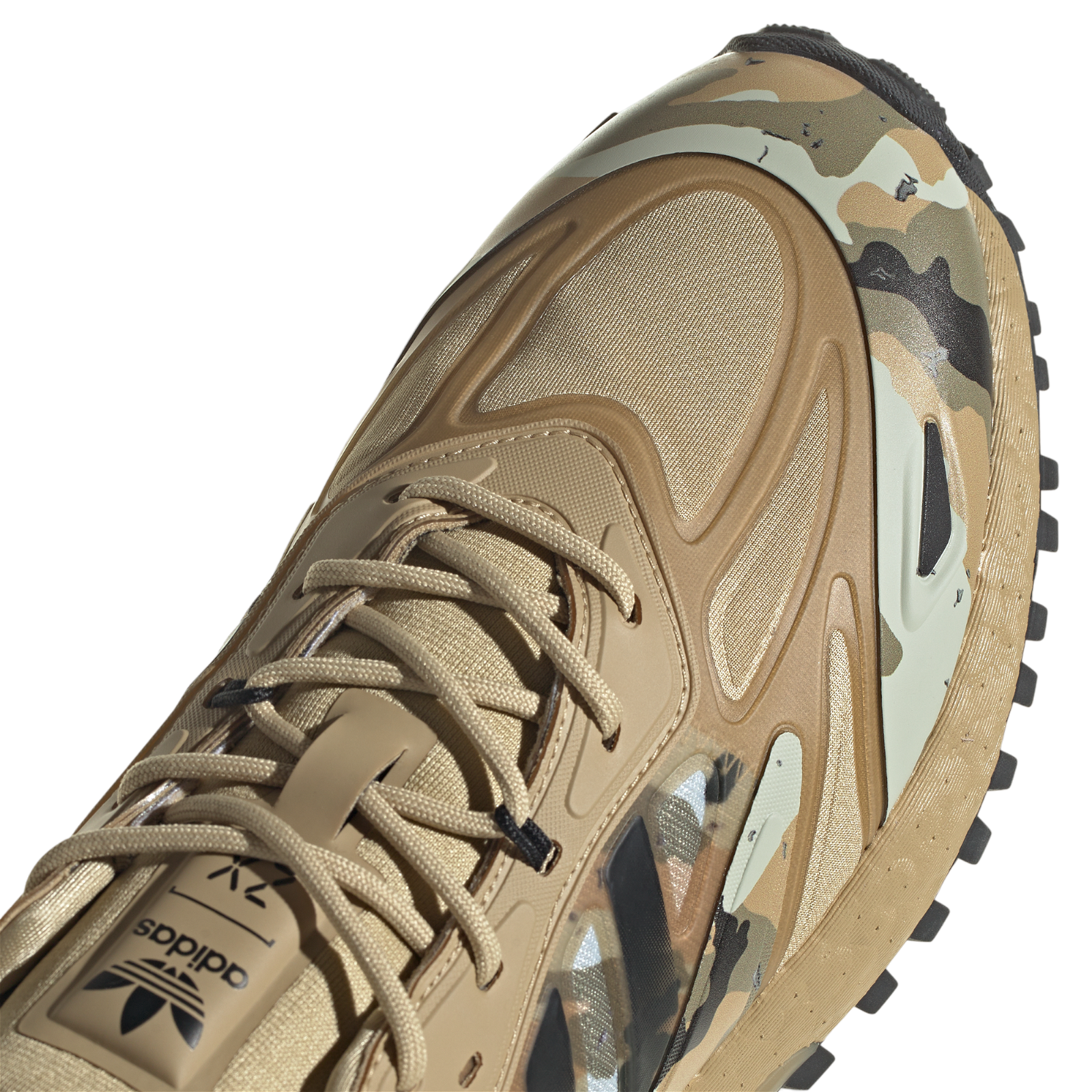 adidas Originals ZX 2K Boost 2.0 Trail Trainers - Camo Green - ViaductClothing - -
