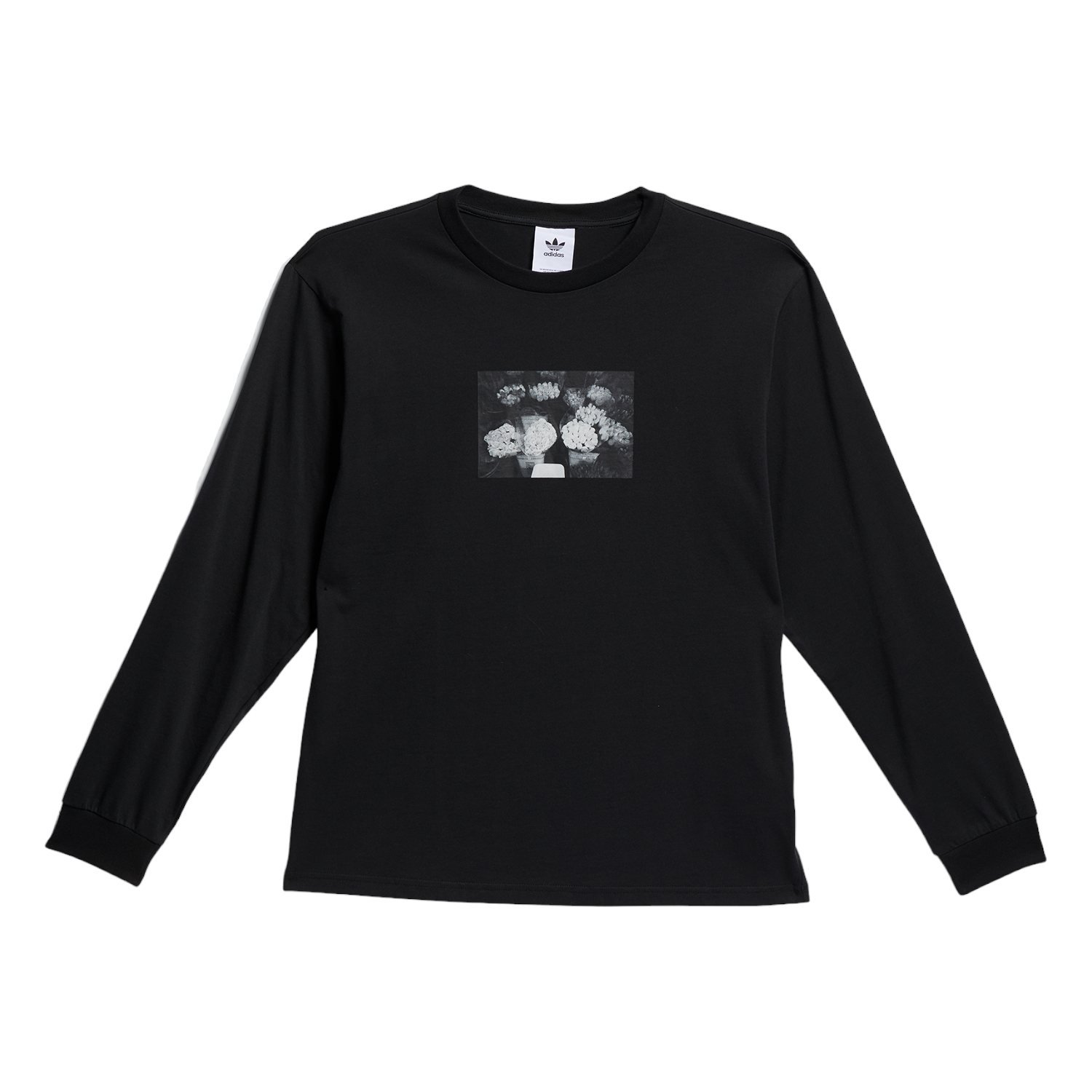 adidas Originals Zander Photo Long Sleeve T-Shirt - Black - ViaductClothing - -
