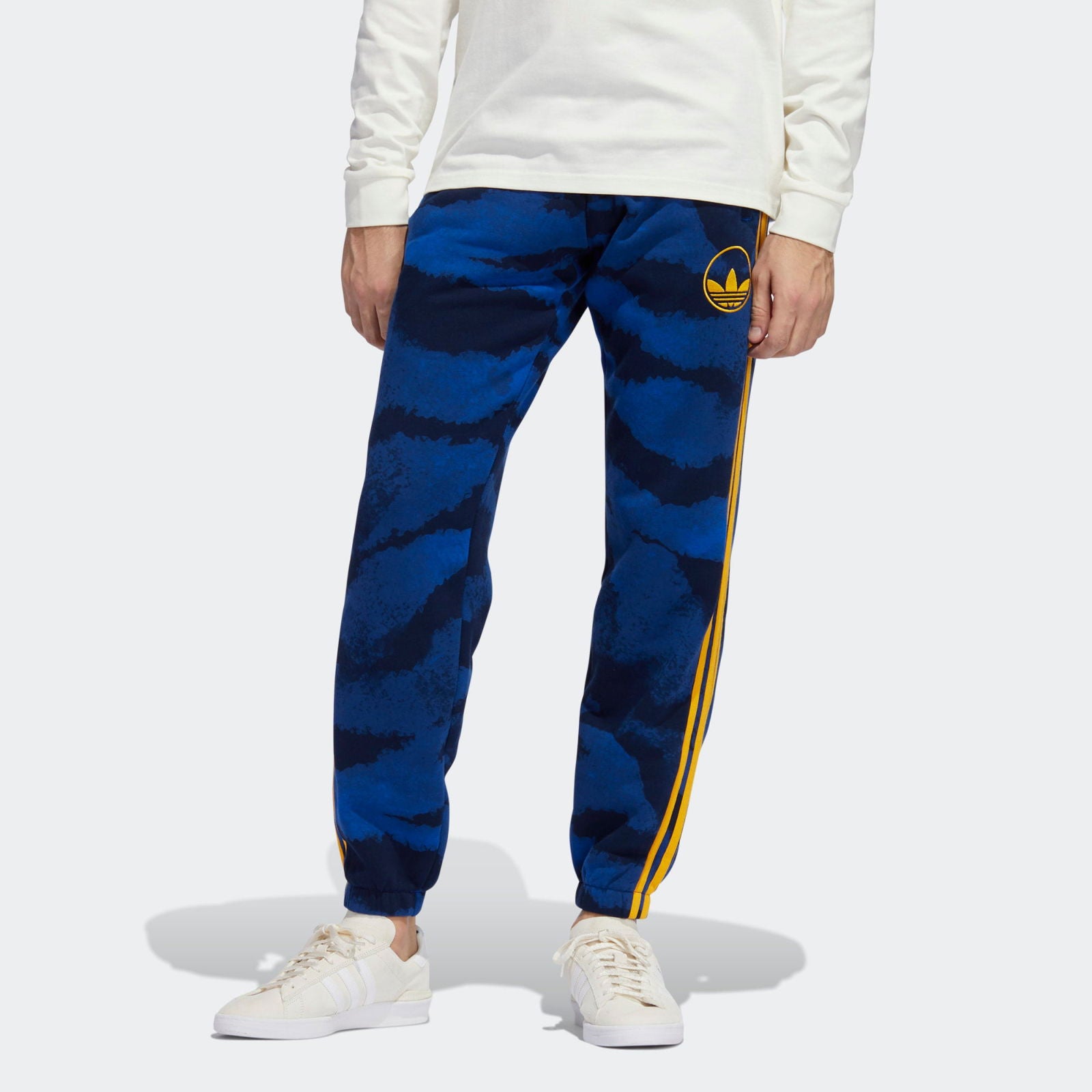 adidas Originals Zebra Allover Print Joggers - Blue - ViaductClothing - -