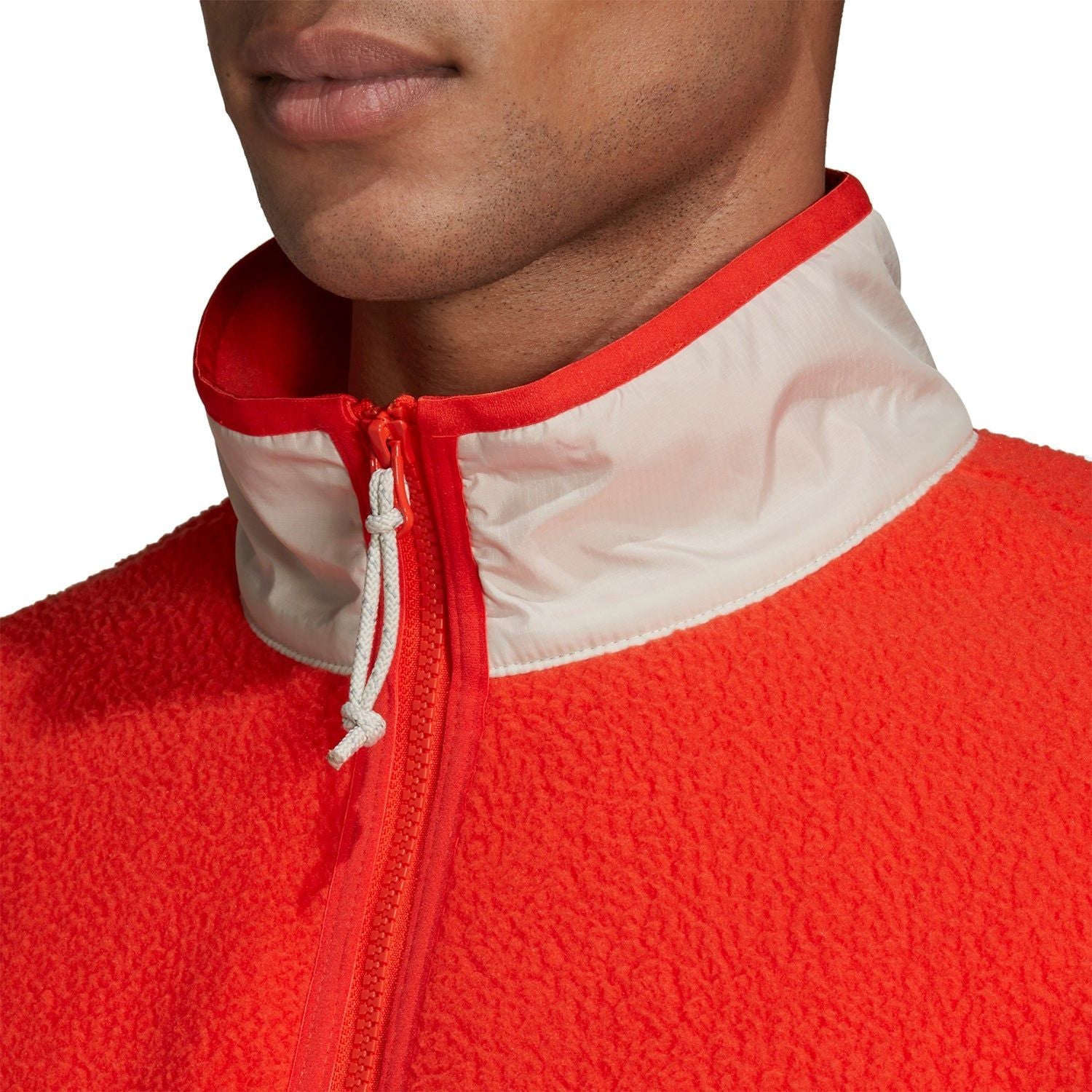 adidas Originals Zip Thru Polarfleece Jacket - Orange - ViaductClothing - -