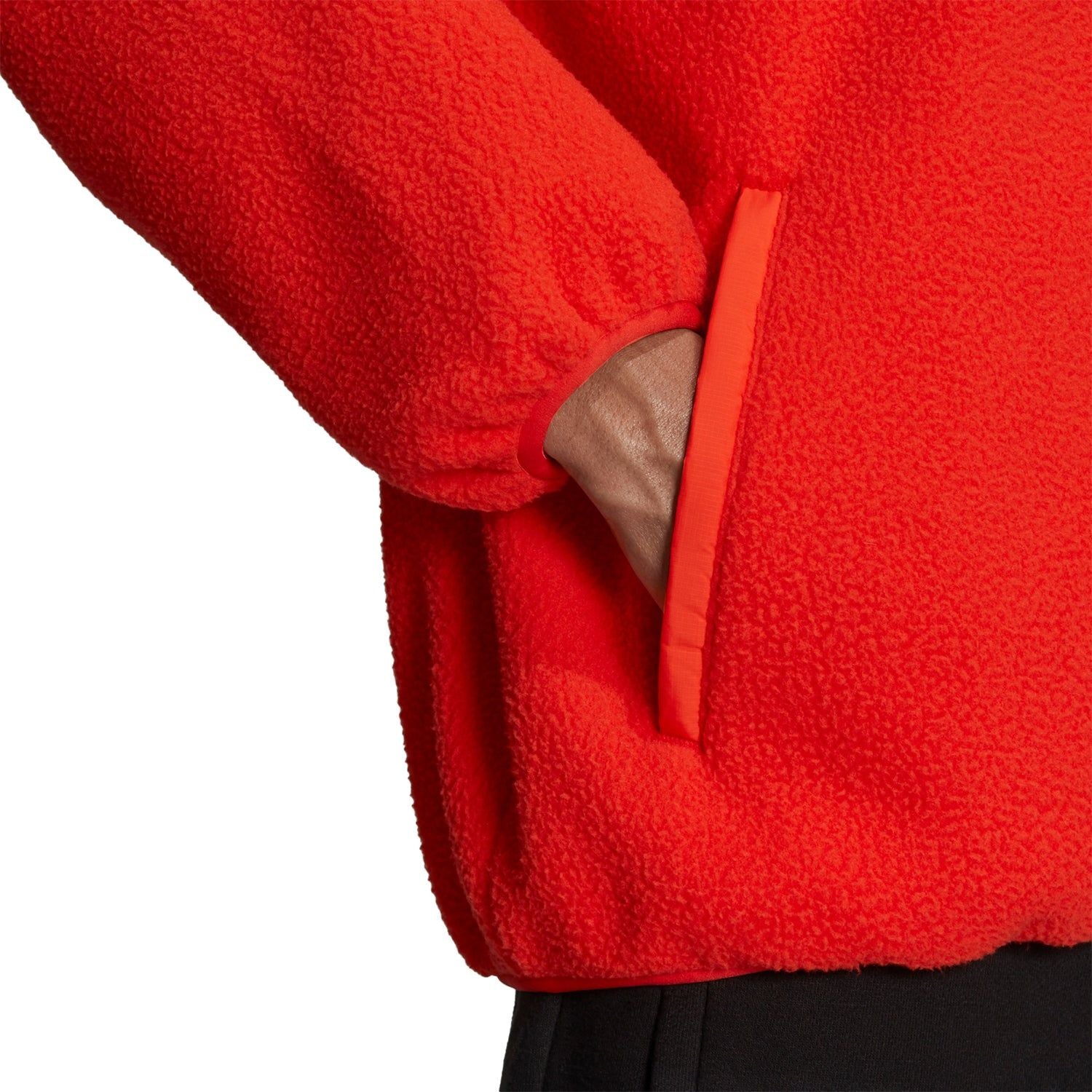 adidas Originals Zip Thru Polarfleece Jacket - Orange - ViaductClothing - -