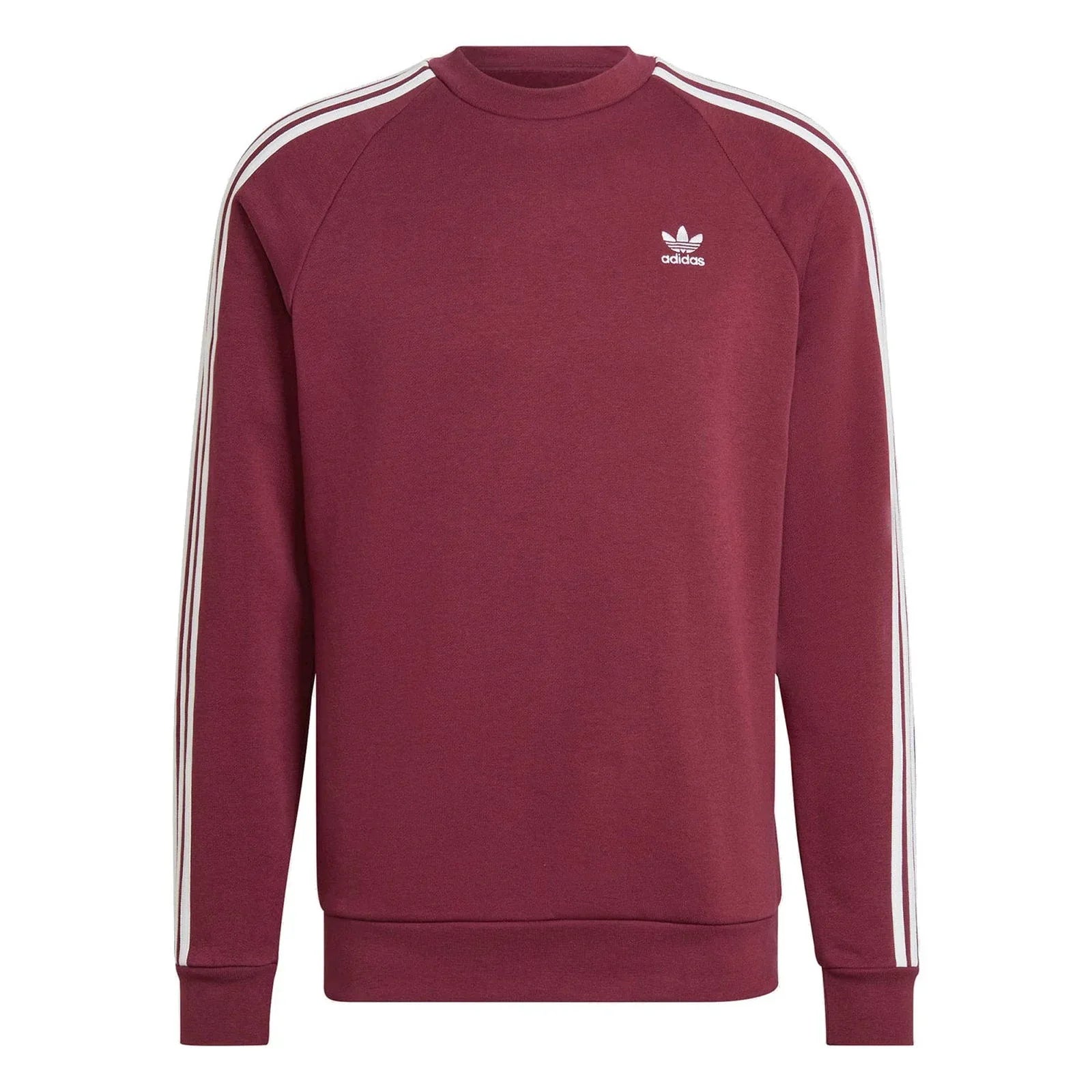 adidas Originals adicolor 3-Stripes Crew Sweatshirt - Victory Crimson - ViaductClothing