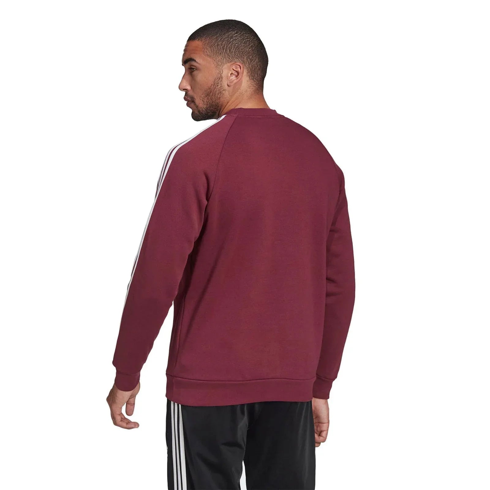 adidas Originals adicolor 3-Stripes Crew Sweatshirt - Victory Crimson - ViaductClothing