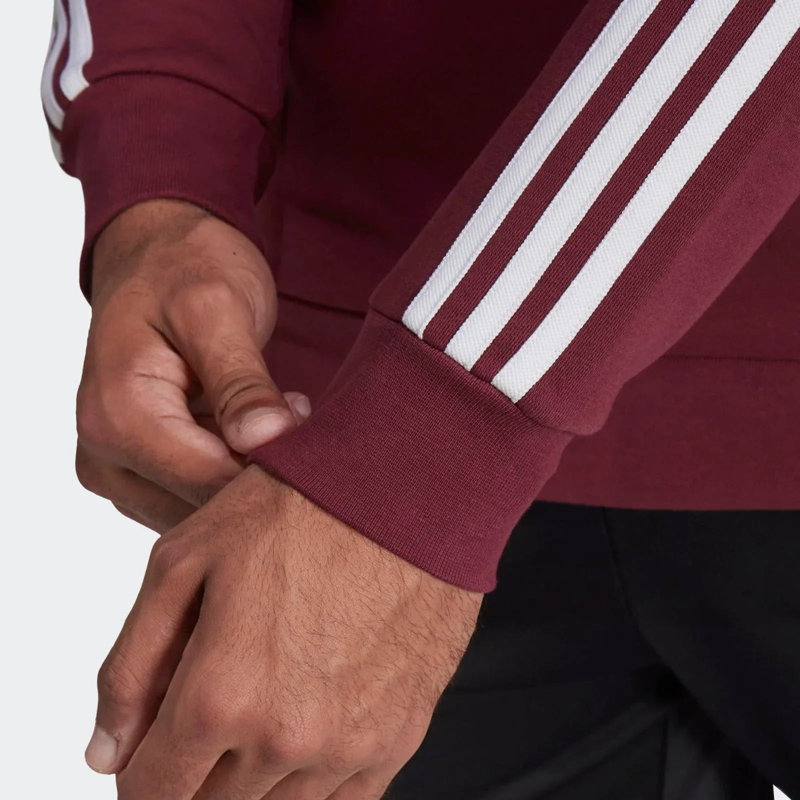 adidas Originals adicolor 3-Stripes Crew Sweatshirt - Victory Crimson - ViaductClothing