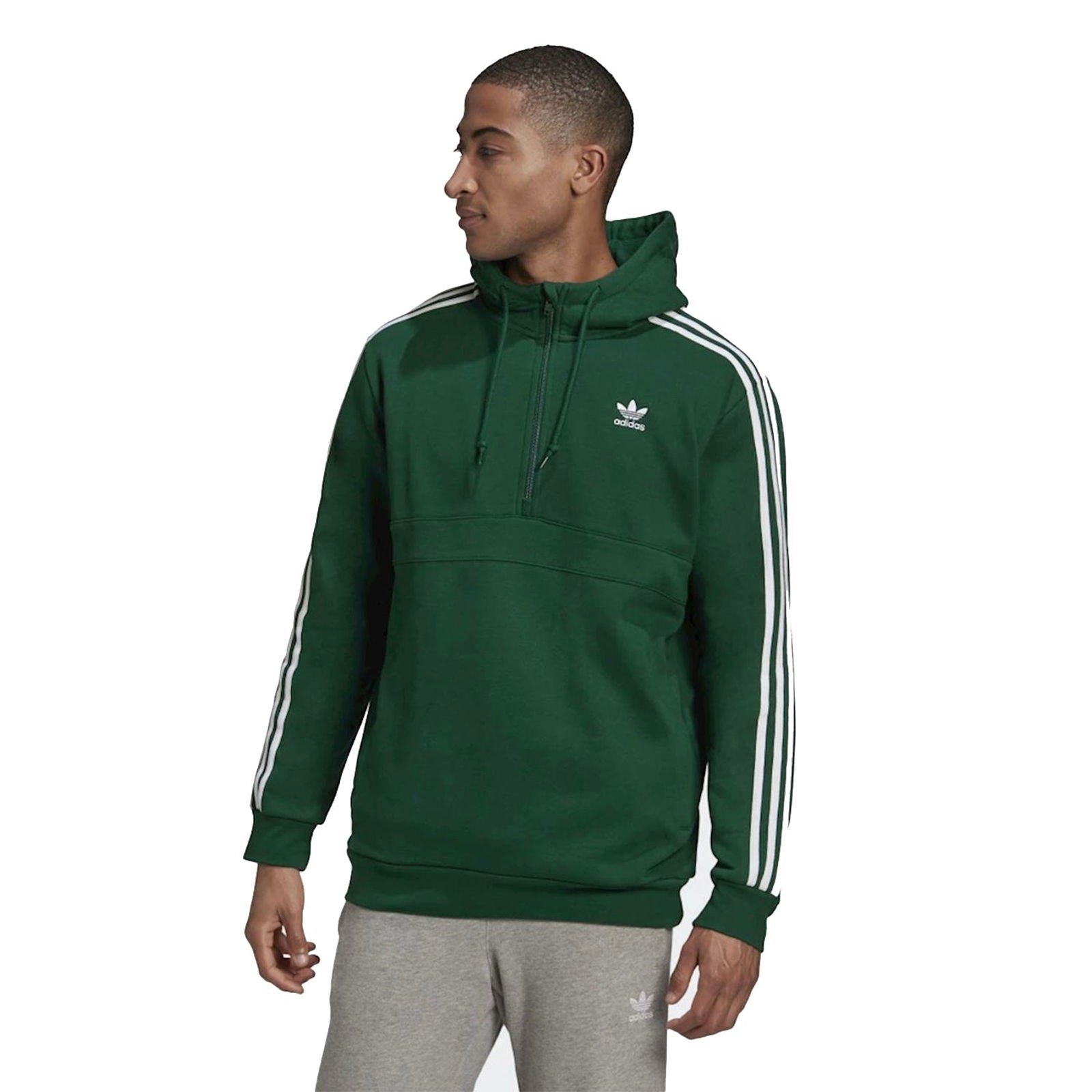 adidas Originals adicolor 3-Stripes Hoodie - Green - ViaductClothing - -