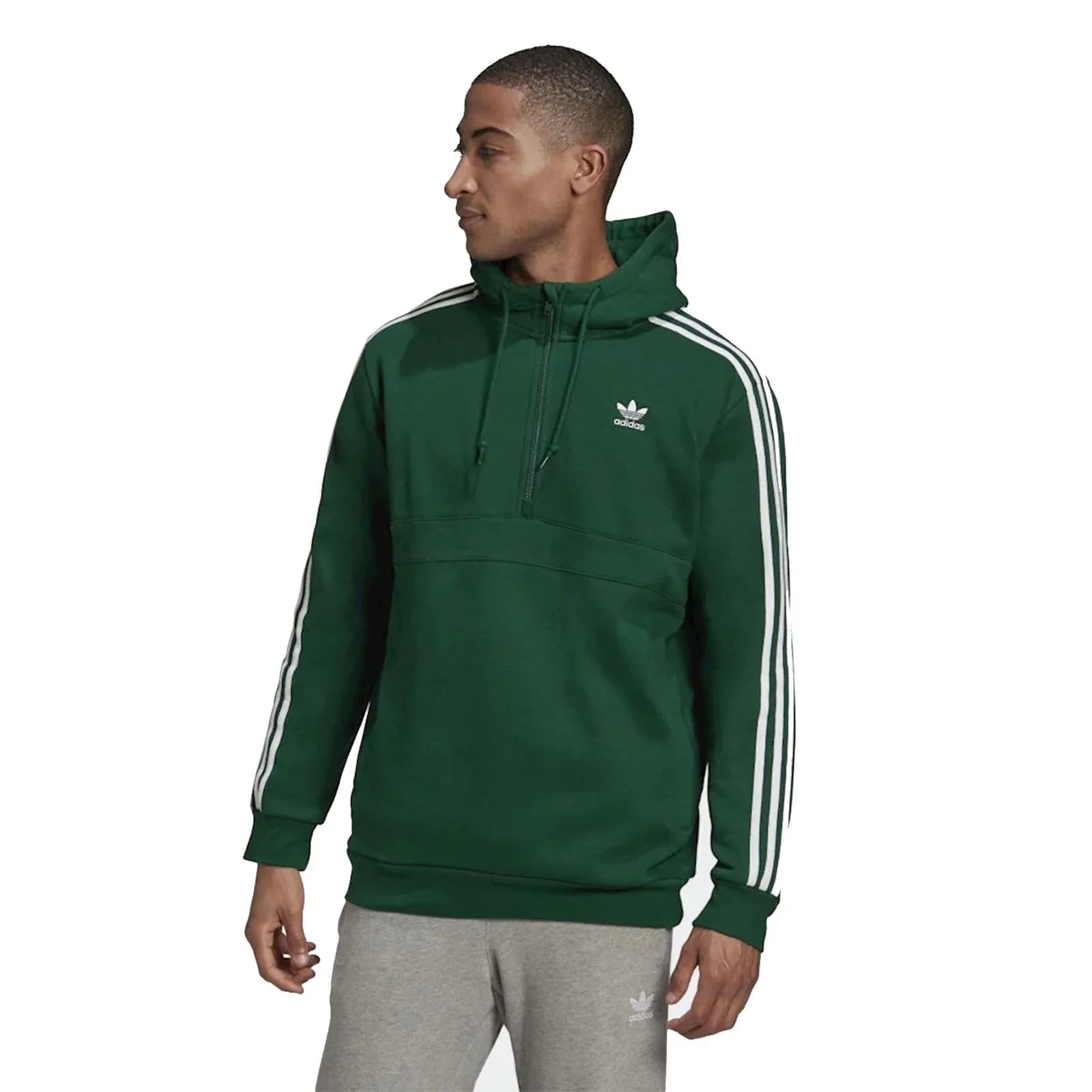 adidas Originals adicolor 3-Stripes Hoodie - Green - ViaductClothing