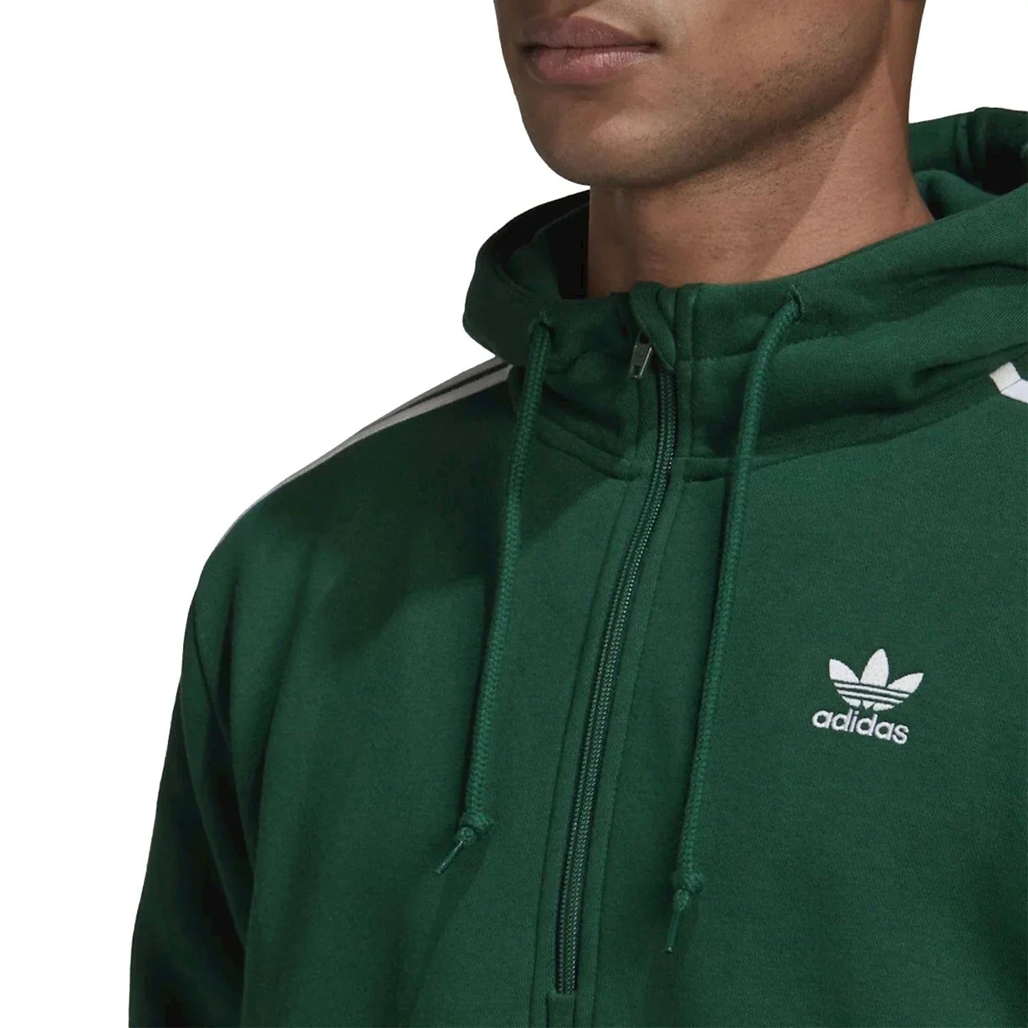 adidas Originals adicolor 3-Stripes Hoodie - Green - ViaductClothing