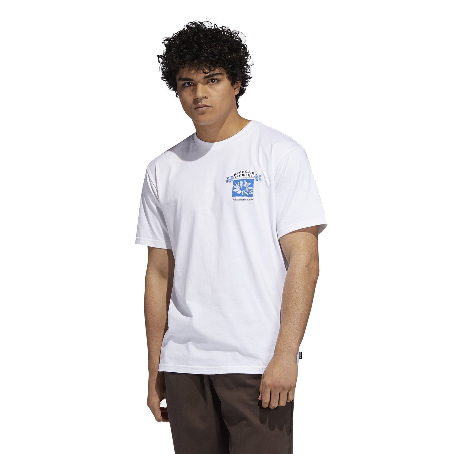 adidas Originals x Brooklyn Flowers Tee - White - ViaductClothing - -