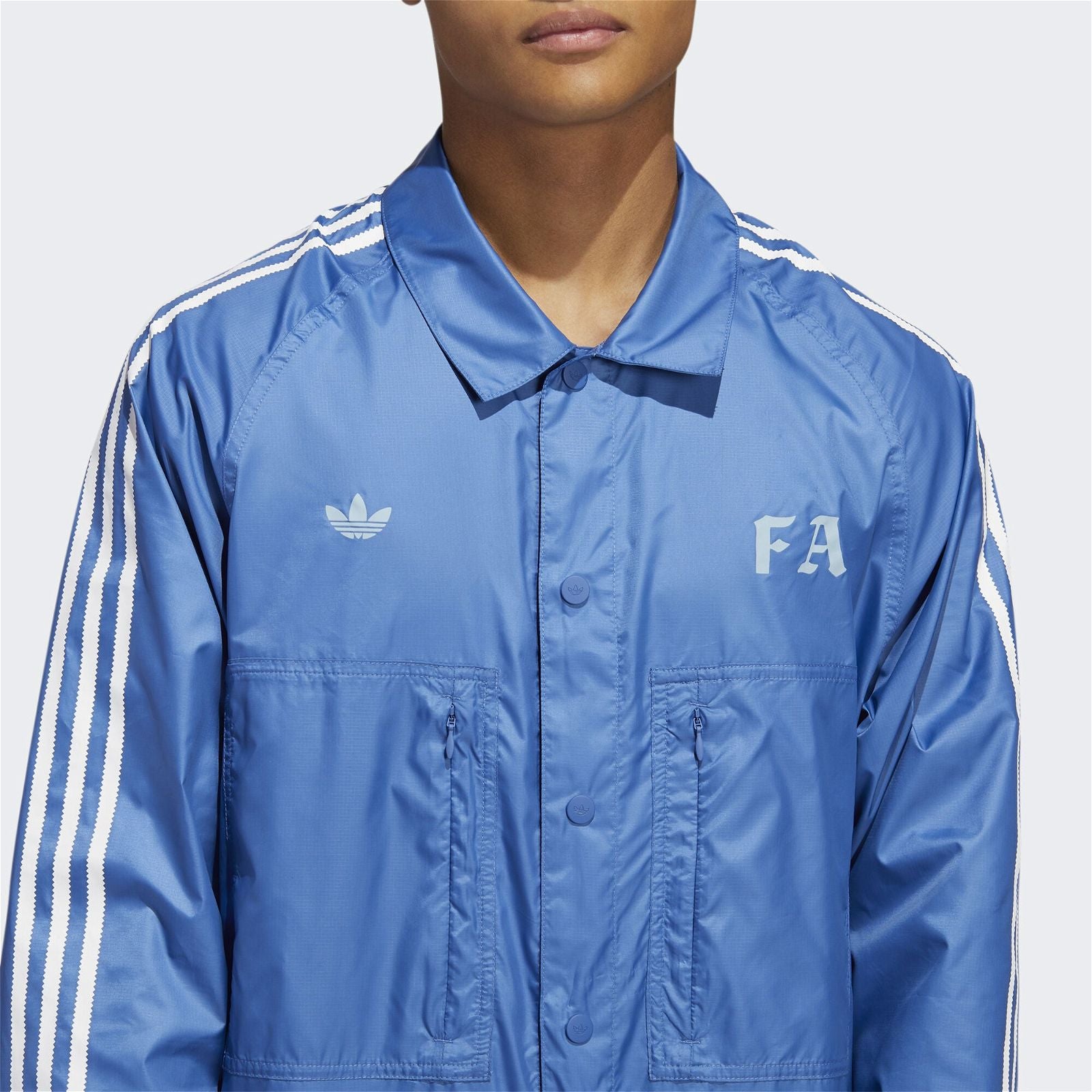 adidas Originals x Fucking Awesome Skateboarding Overalls - Blue - ViaductClothing - -