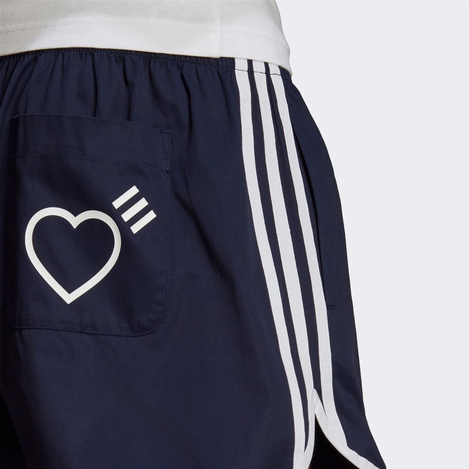 adidas Originals x Human Made Run Shorts - Navy - ViaductClothing - -