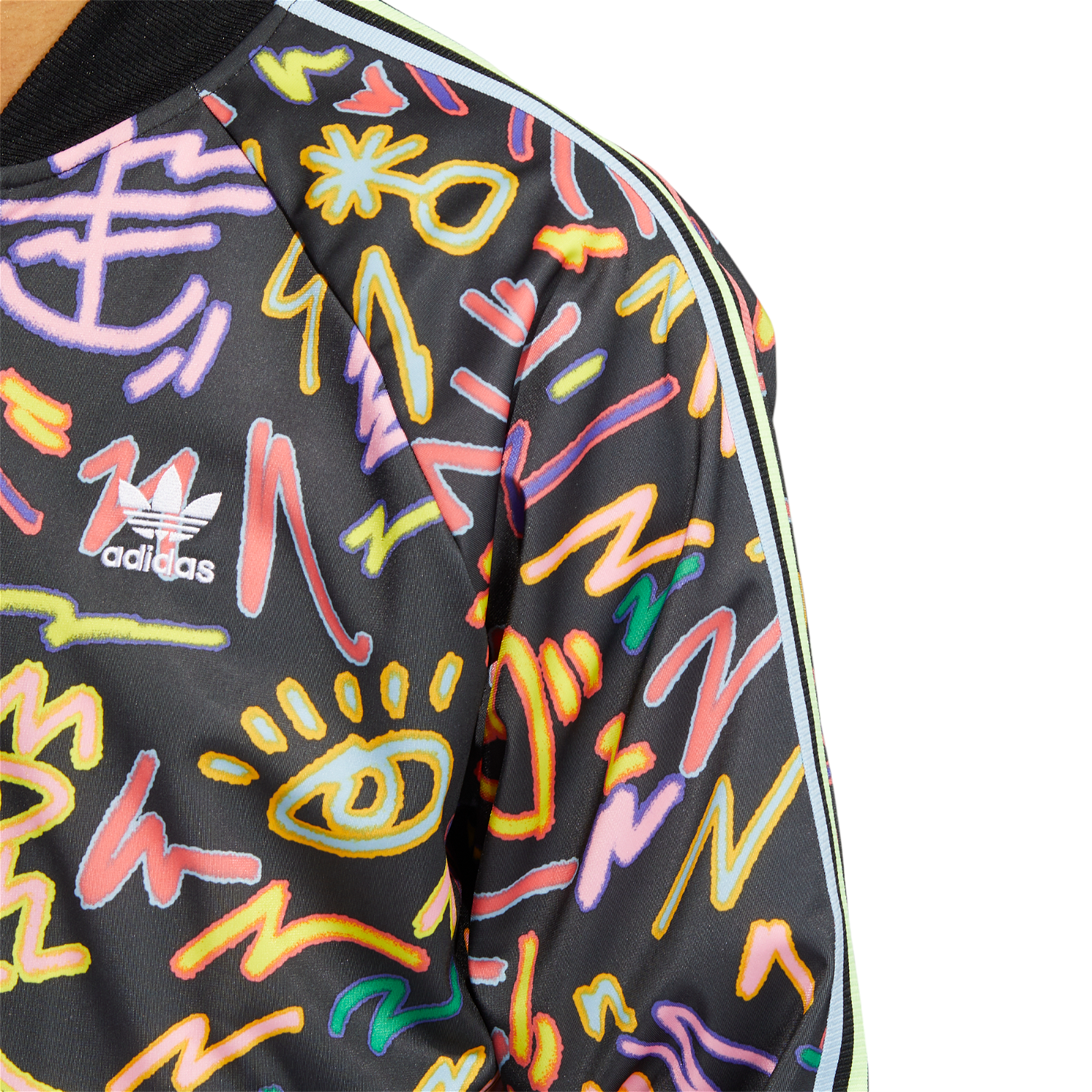 adidas Originals x Kris Andrews Love Unites Print Superstar Jacket - Multi - ViaductClothing - -