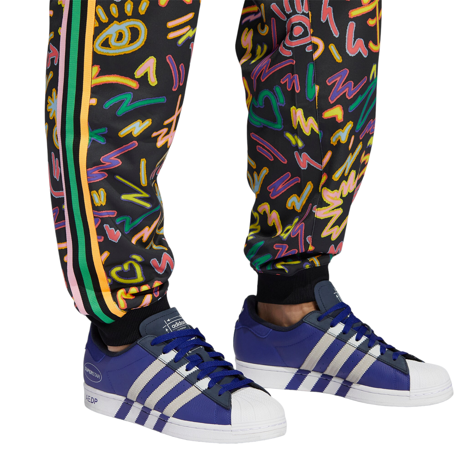 adidas Originals x Kris Andrews Love Unites Print Track Pants - Multi - ViaductClothing - -