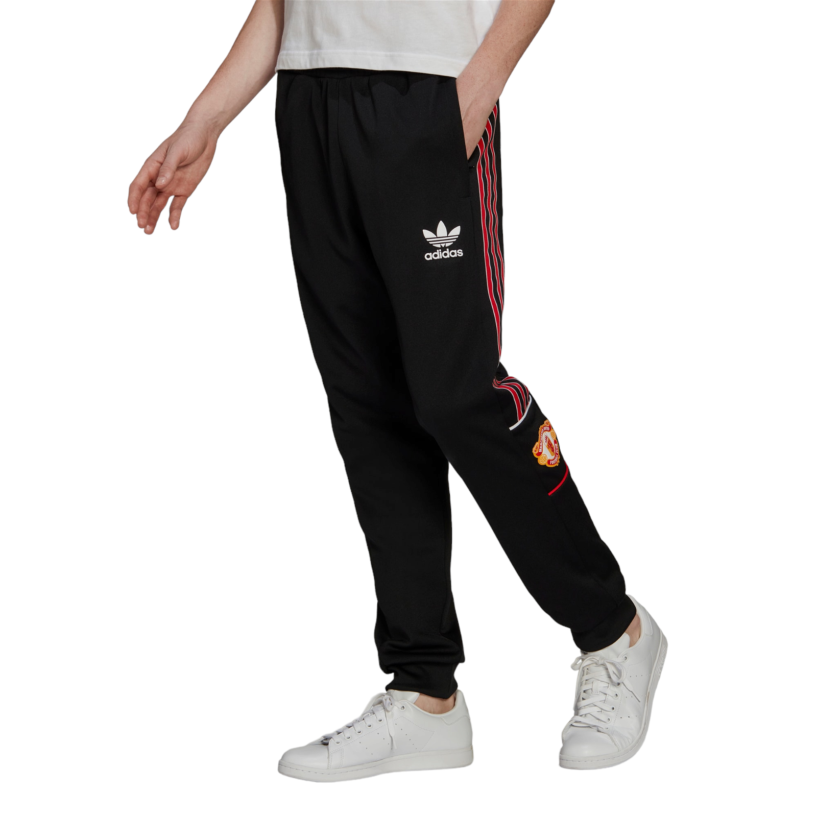 adidas Originals x Manchester United Retro 90s Track Pant - Black - ViaductClothing - -