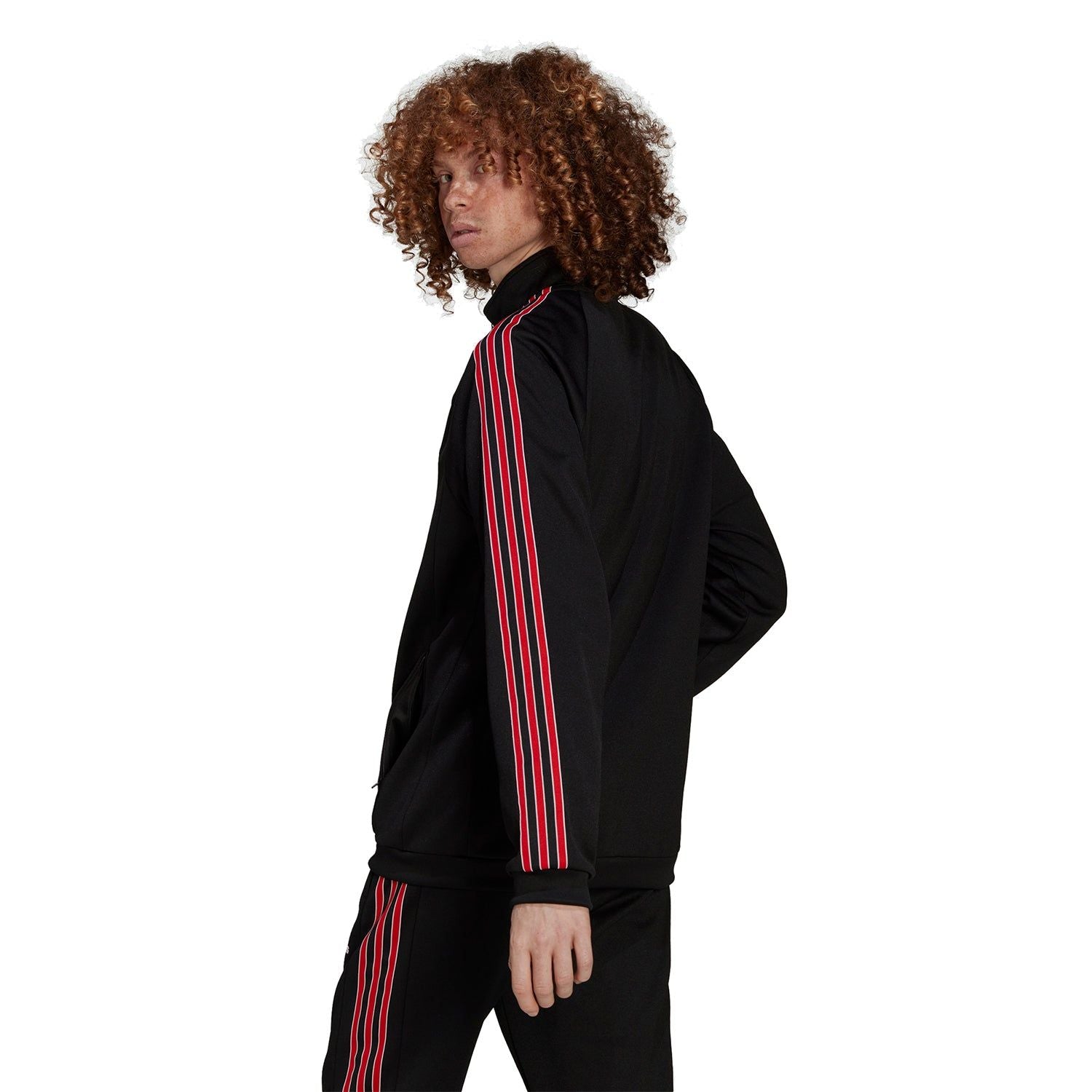 adidas Originals x Manchester United Retro 90s Track Top - Black - ViaductClothing - -