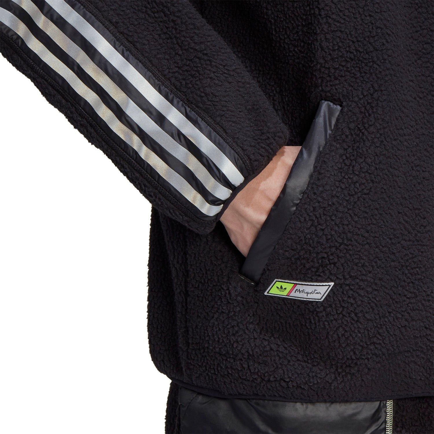 adidas Originals x Metropolitan Quarter Zip Fleece - Black - ViaductClothing - -