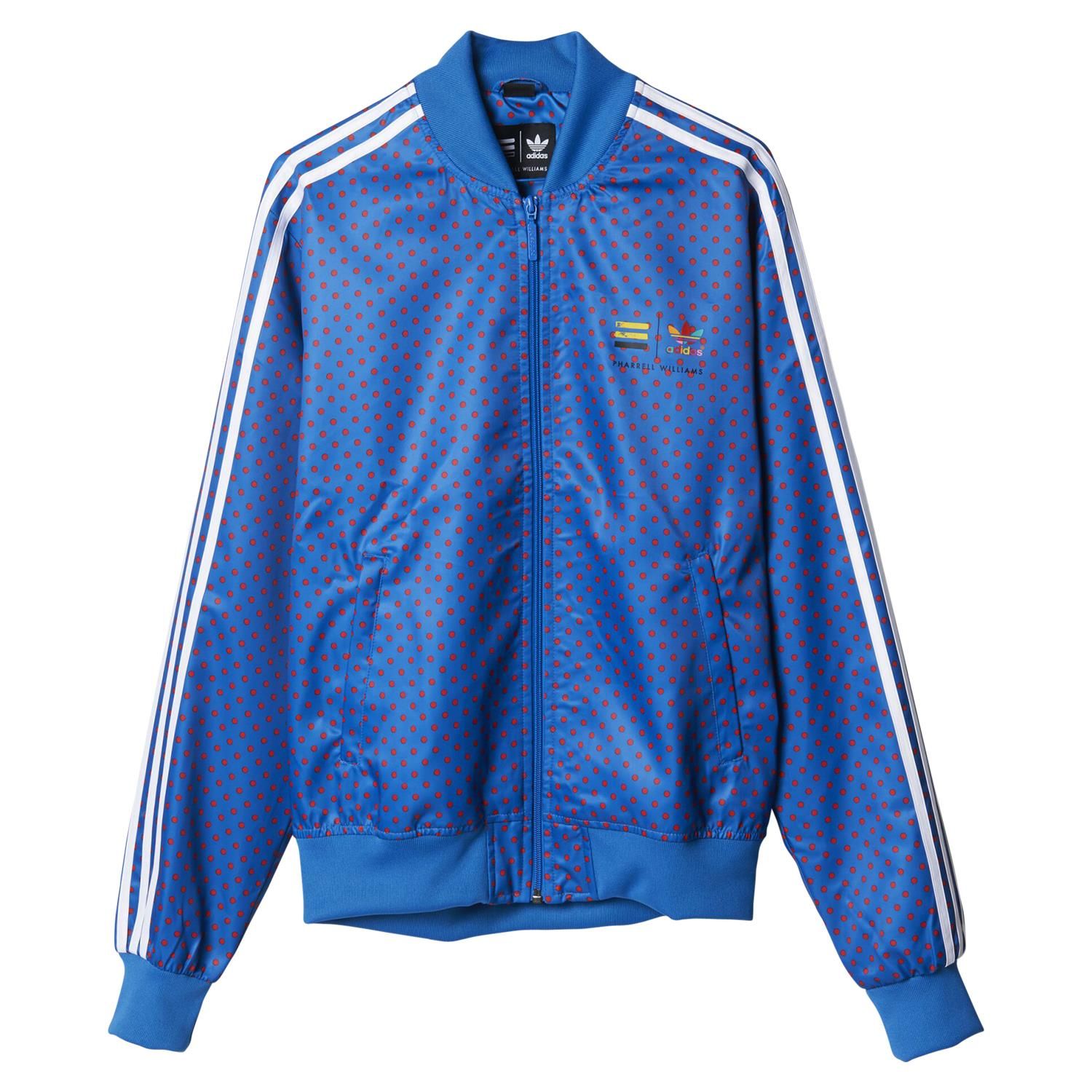 adidas Originals x Pharrell Williams Polka Dot Track Jacket Blue