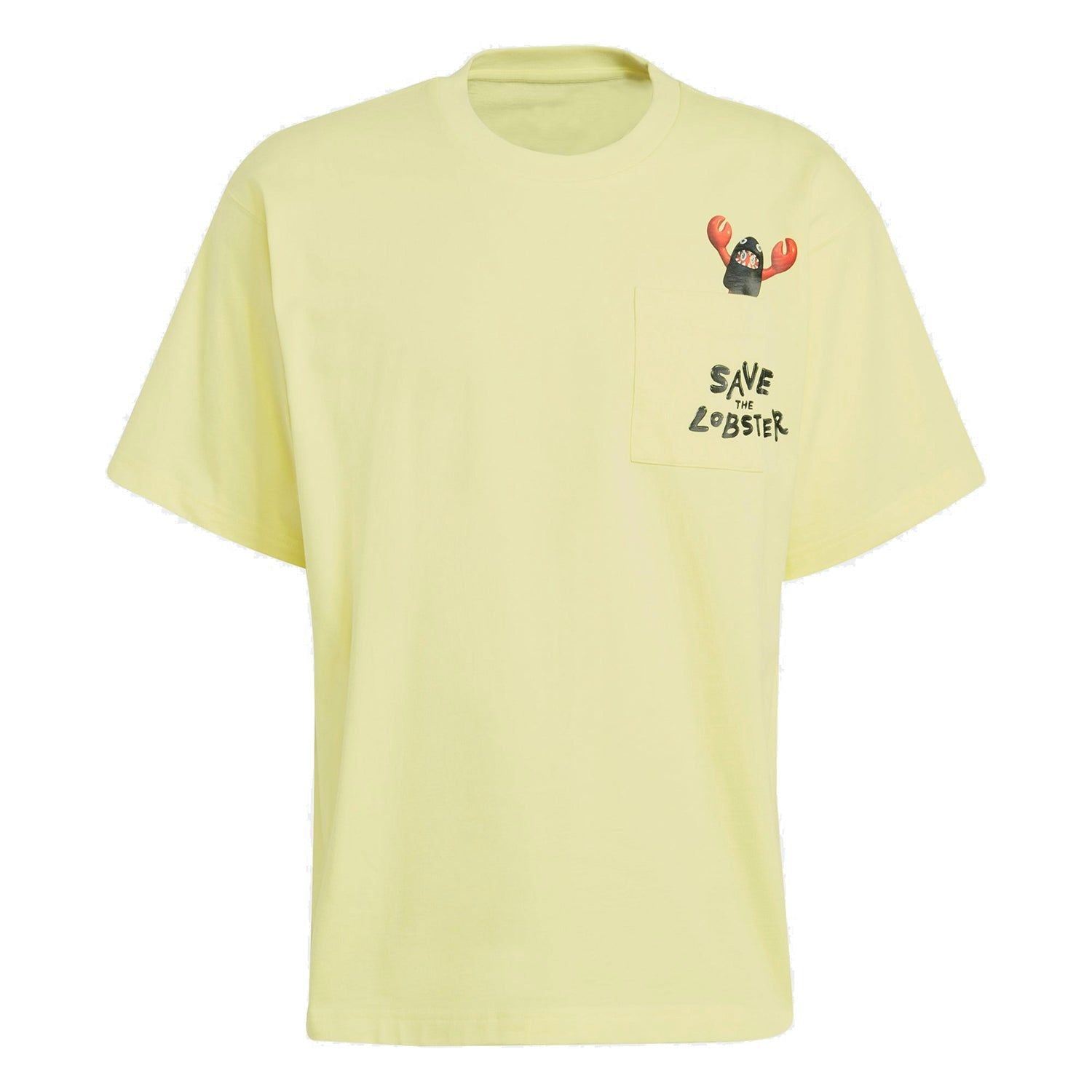 adidas Originals x Philip Colbert 'Save The Lobsters' T Shirt - Yellow - ViaductClothing - -
