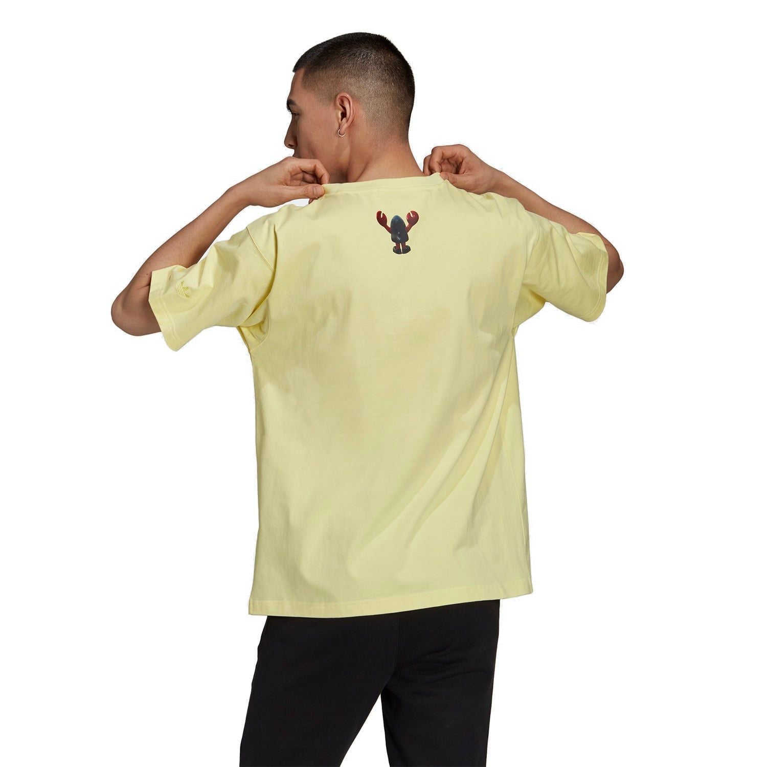 adidas Originals x Philip Colbert 'Save The Lobsters' T Shirt - Yellow - ViaductClothing - -
