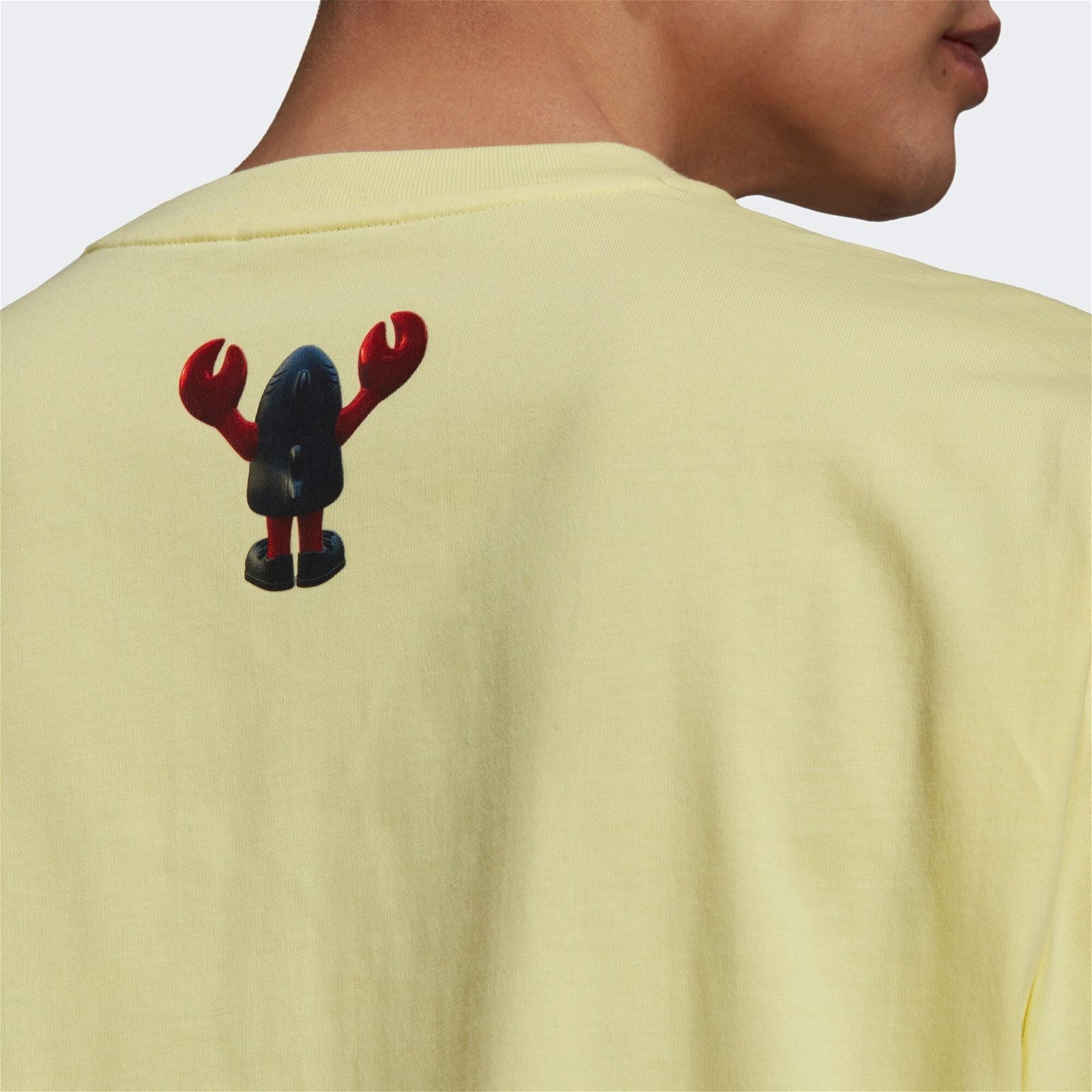 adidas Originals x Philip Colbert 'Save The Lobsters' T Shirt - Yellow - ViaductClothing - -