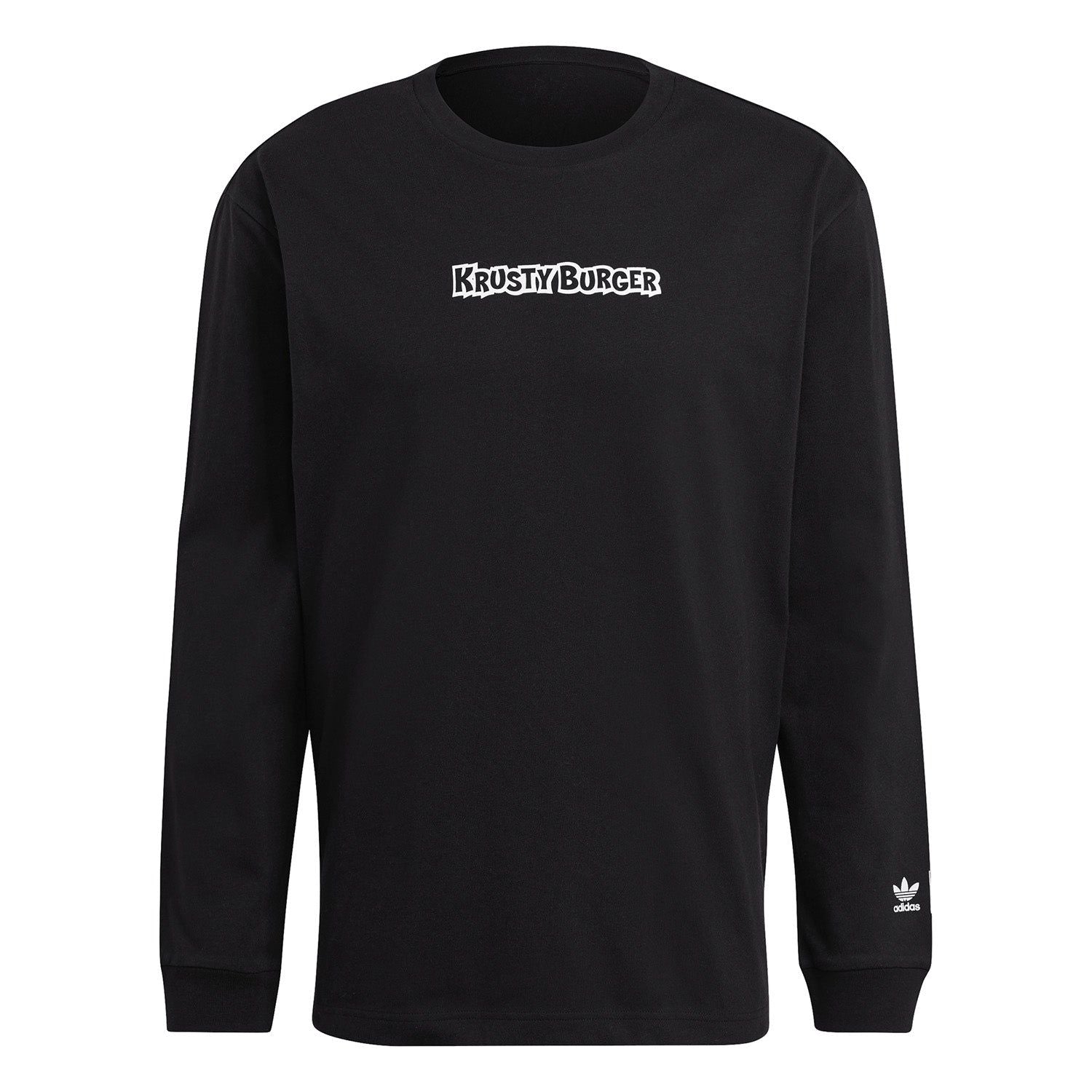 adidas Originals x The Simpsons Krusty Burger Long Sleeve Tee - Black - ViaductClothing - -
