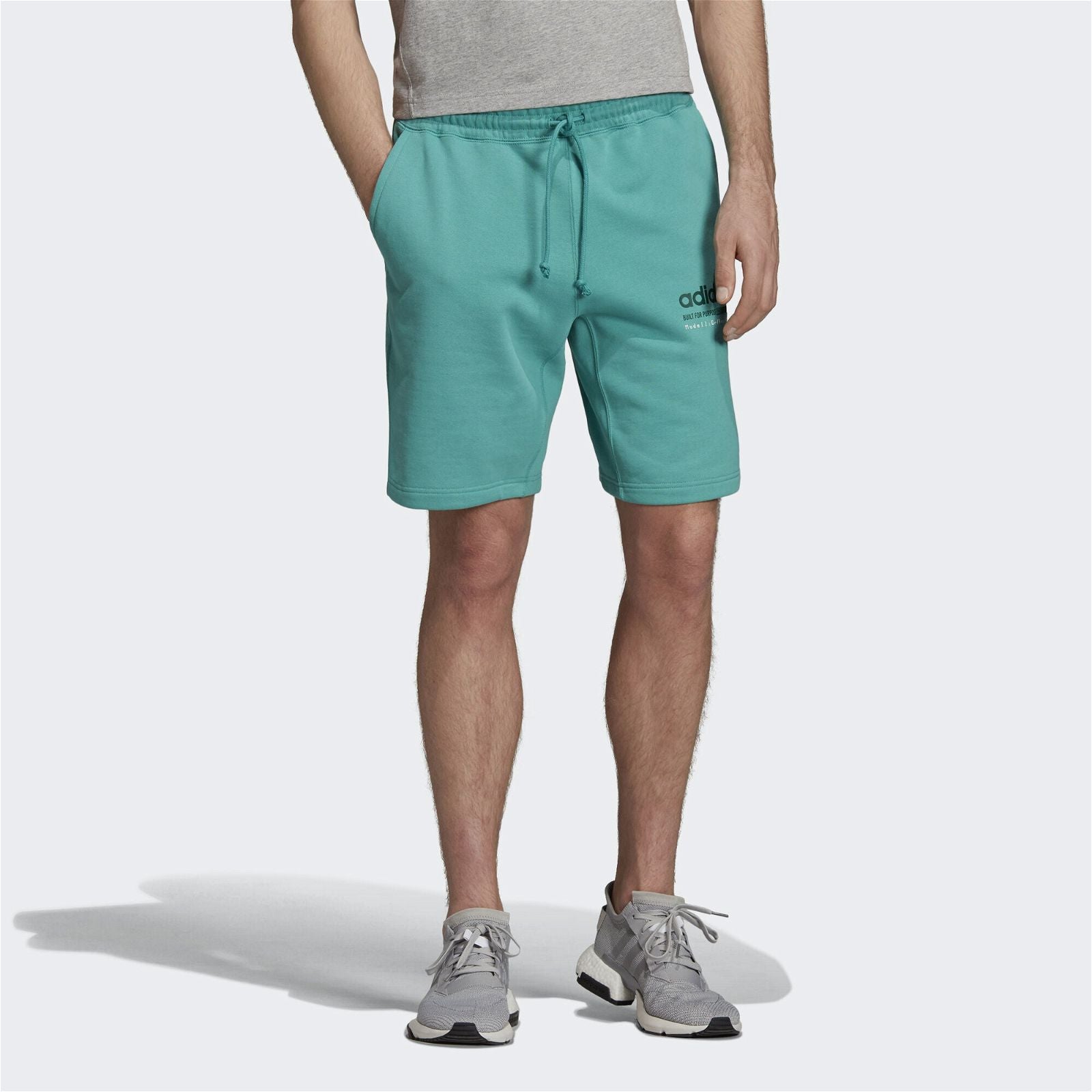 adidas Orignals Kaval Fleece Shorts - Green - ViaductClothing - -
