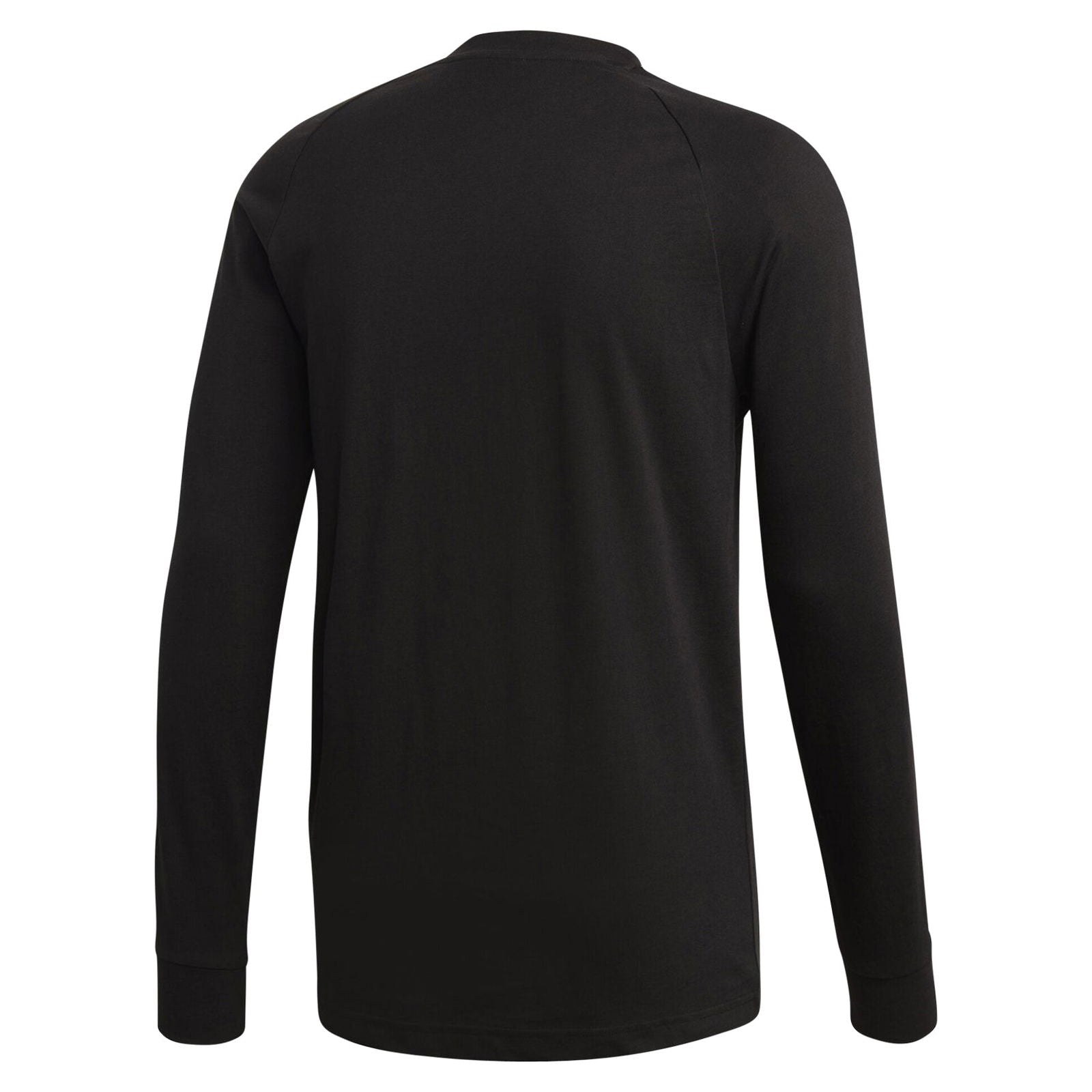 adidas Orignals Long Sleeved 3-Stripes Tee - Black - ViaductClothing - -