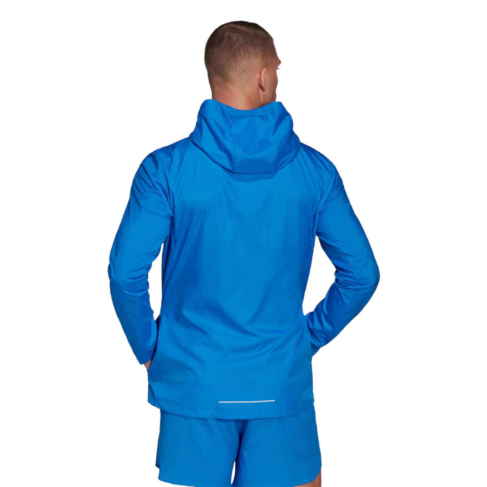 adidas Own The Run Full ZIp Running Jacket - Blue - ViaductClothing - -