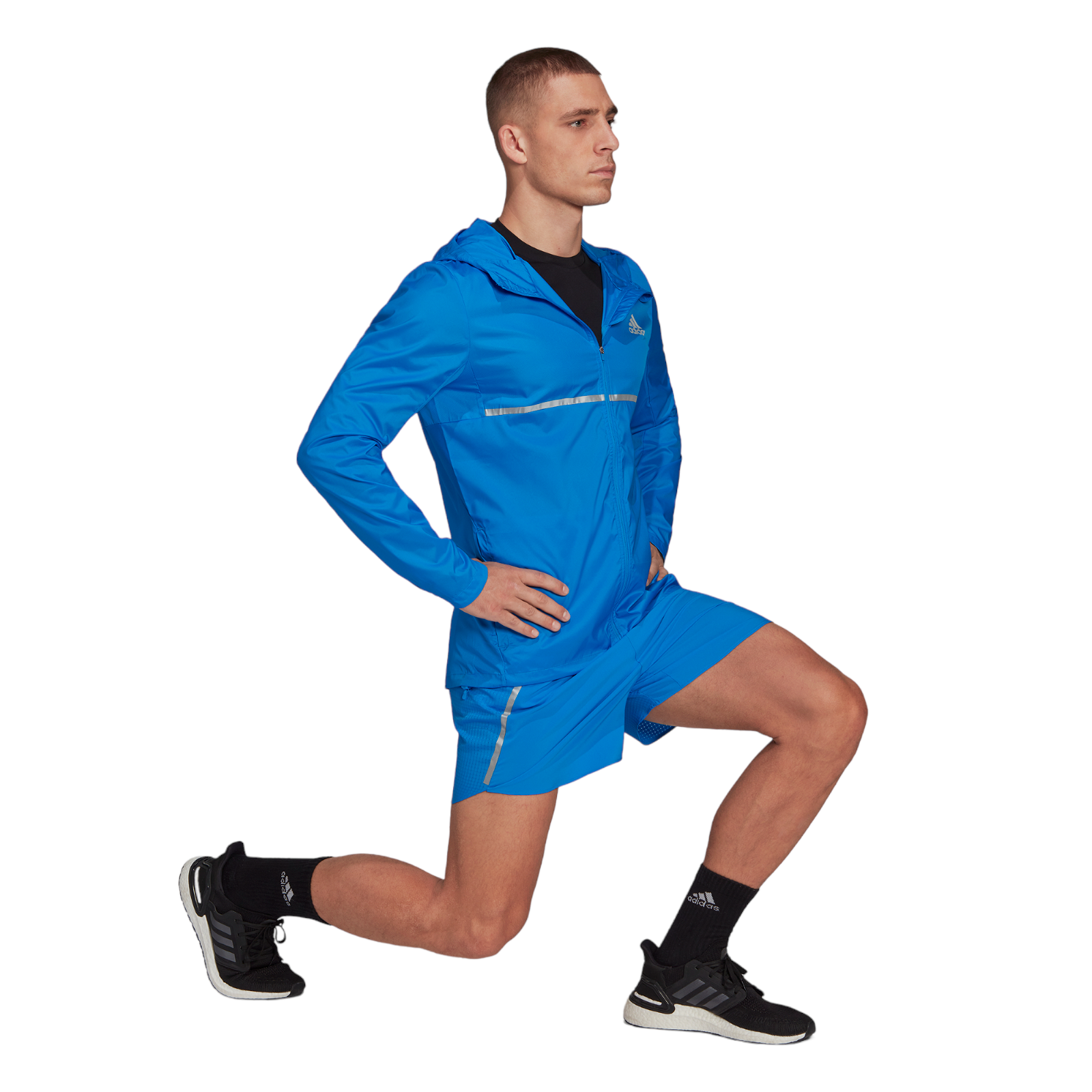 adidas Own The Run Full ZIp Running Jacket - Blue - ViaductClothing - -