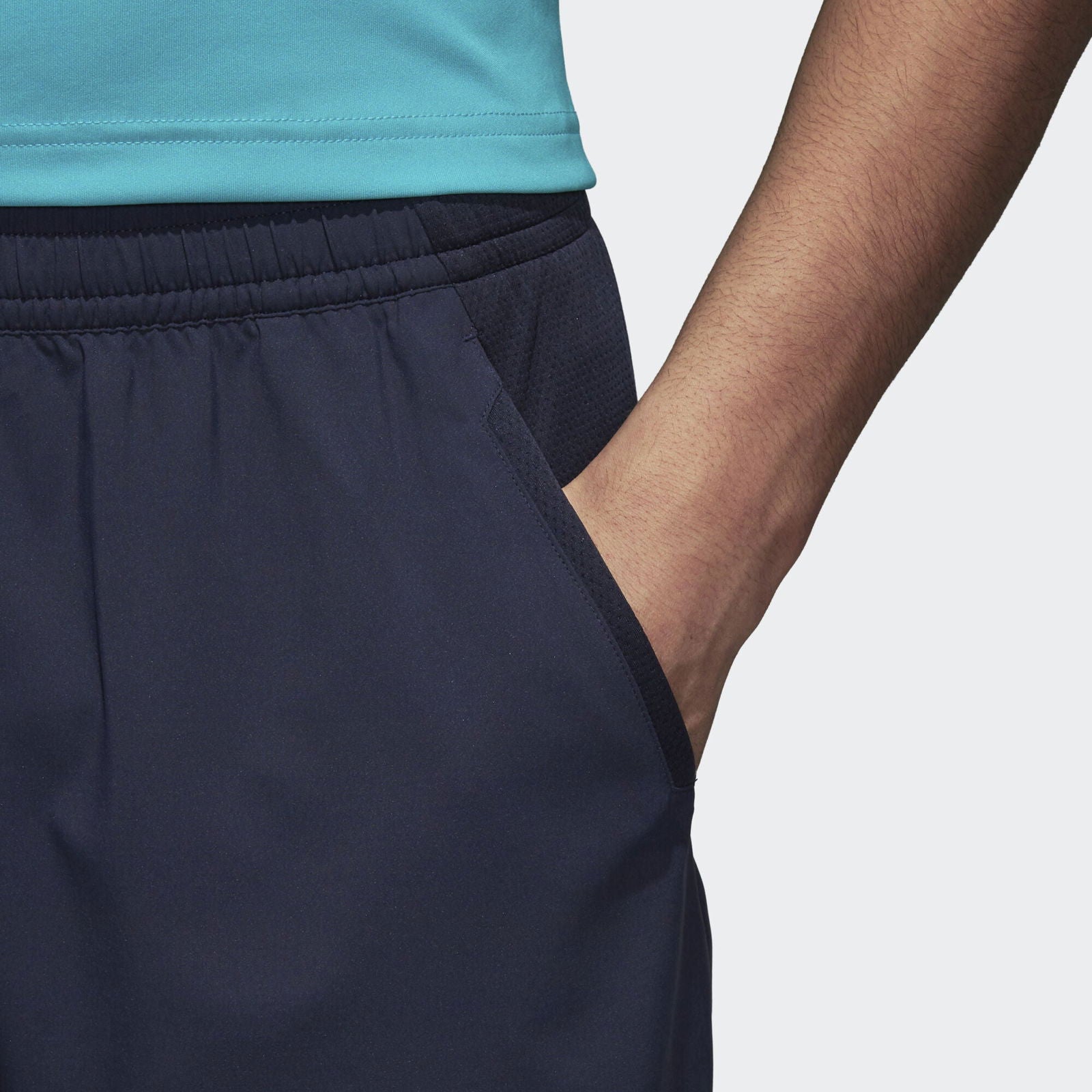 adidas Performance 3-Stripes Club Shorts - Navy - ViaductClothing - -
