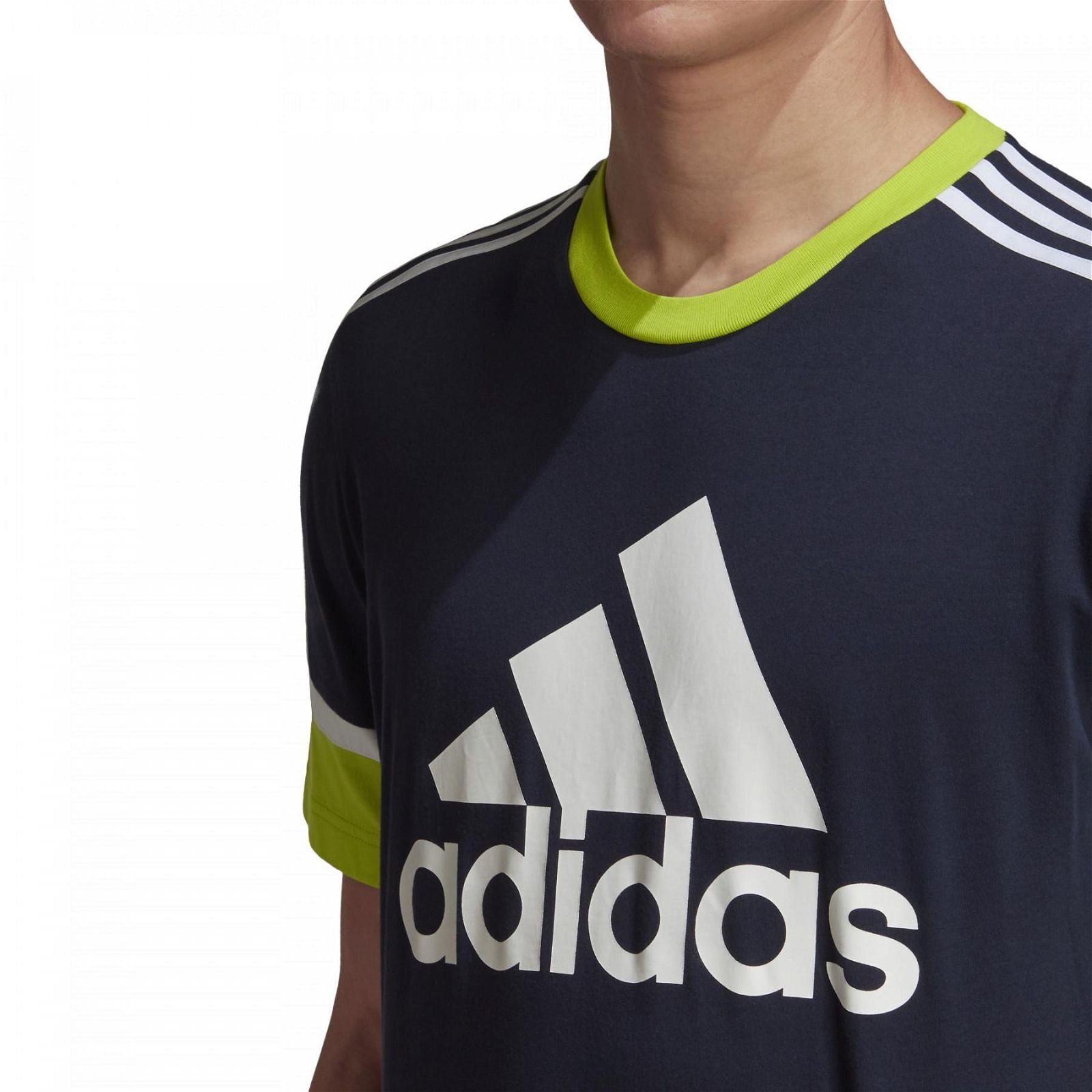 adidas Performance Linear Logo Tee - Navy - ViaductClothing - -