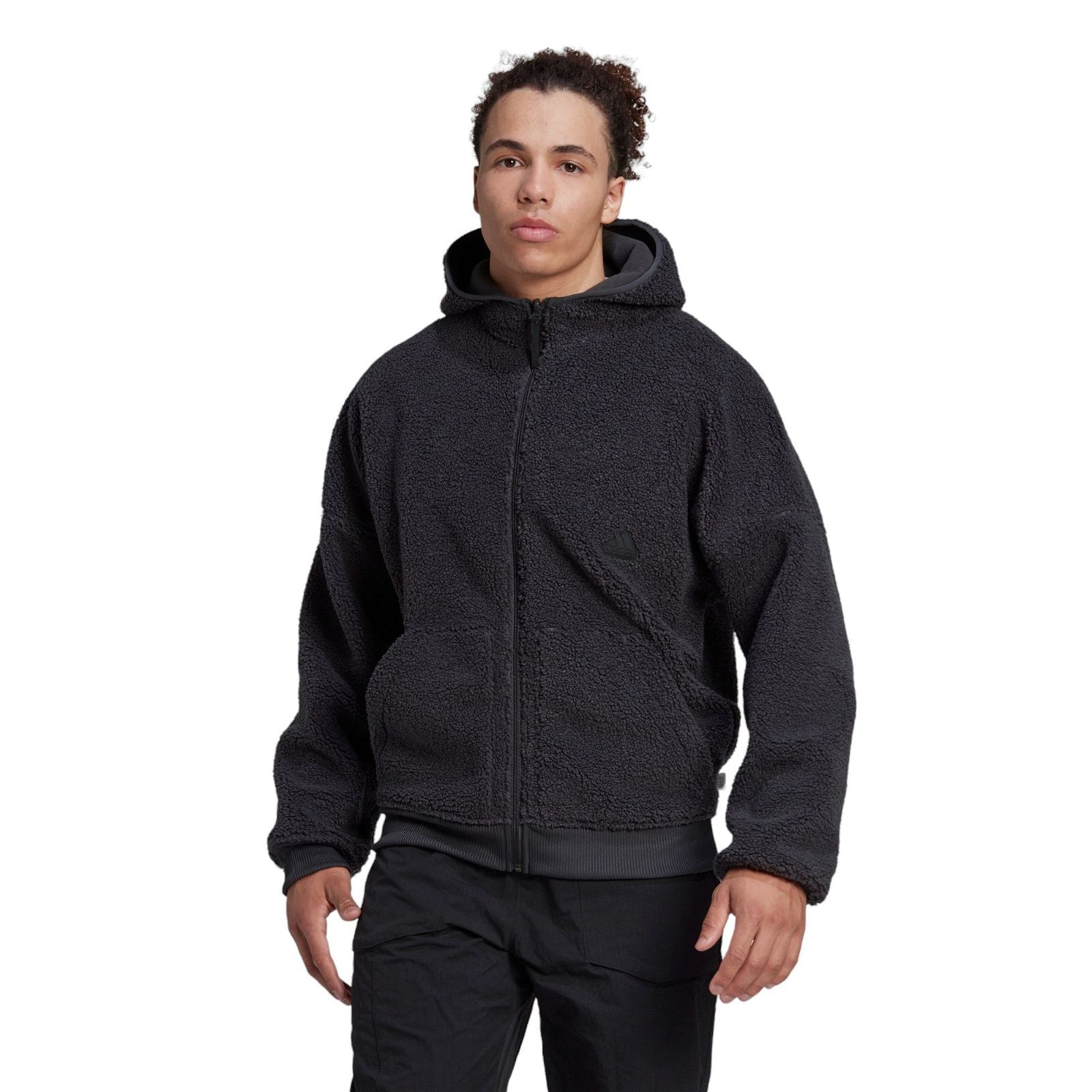 adidas Polar Fleece Full-Zip Sweatshirt - Grey - ViaductClothing - -